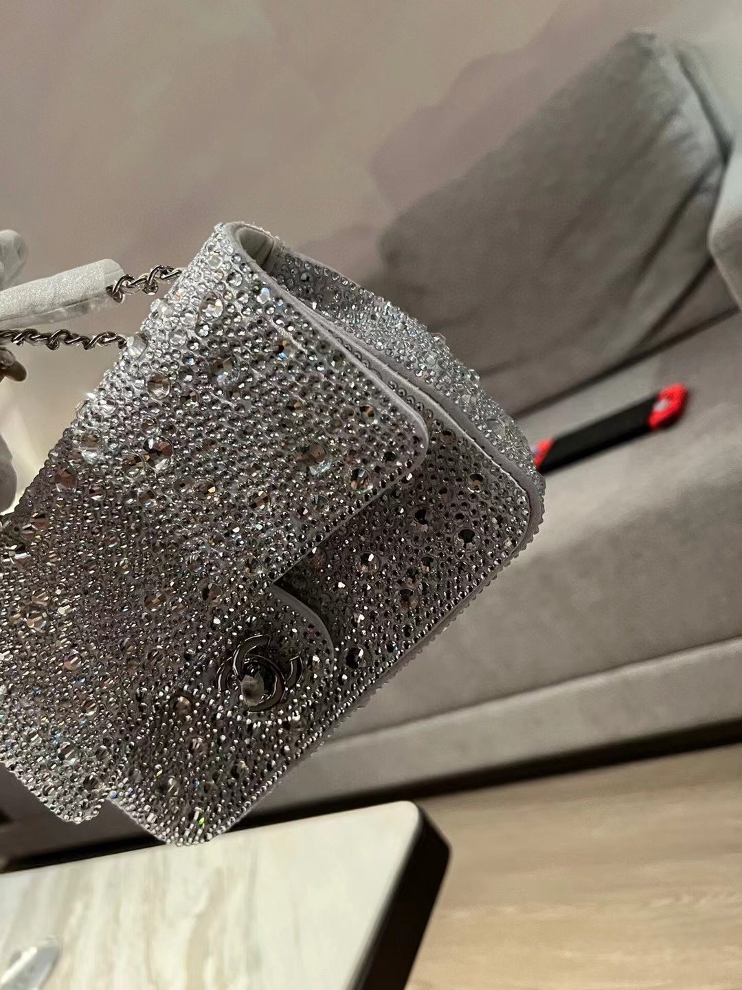 Chanel CF full diamond bag