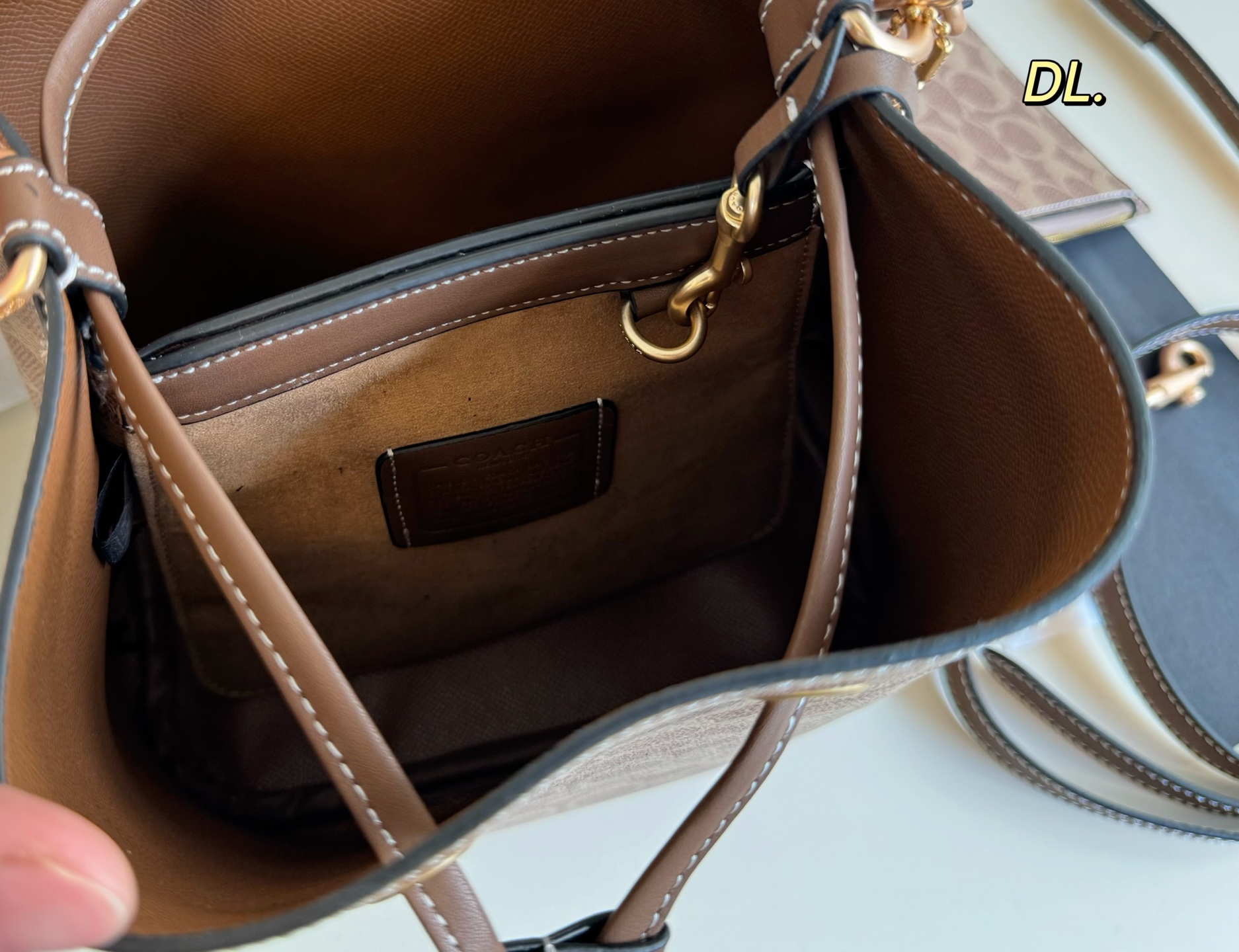 Coach's new Rowan bucket drawstring bag