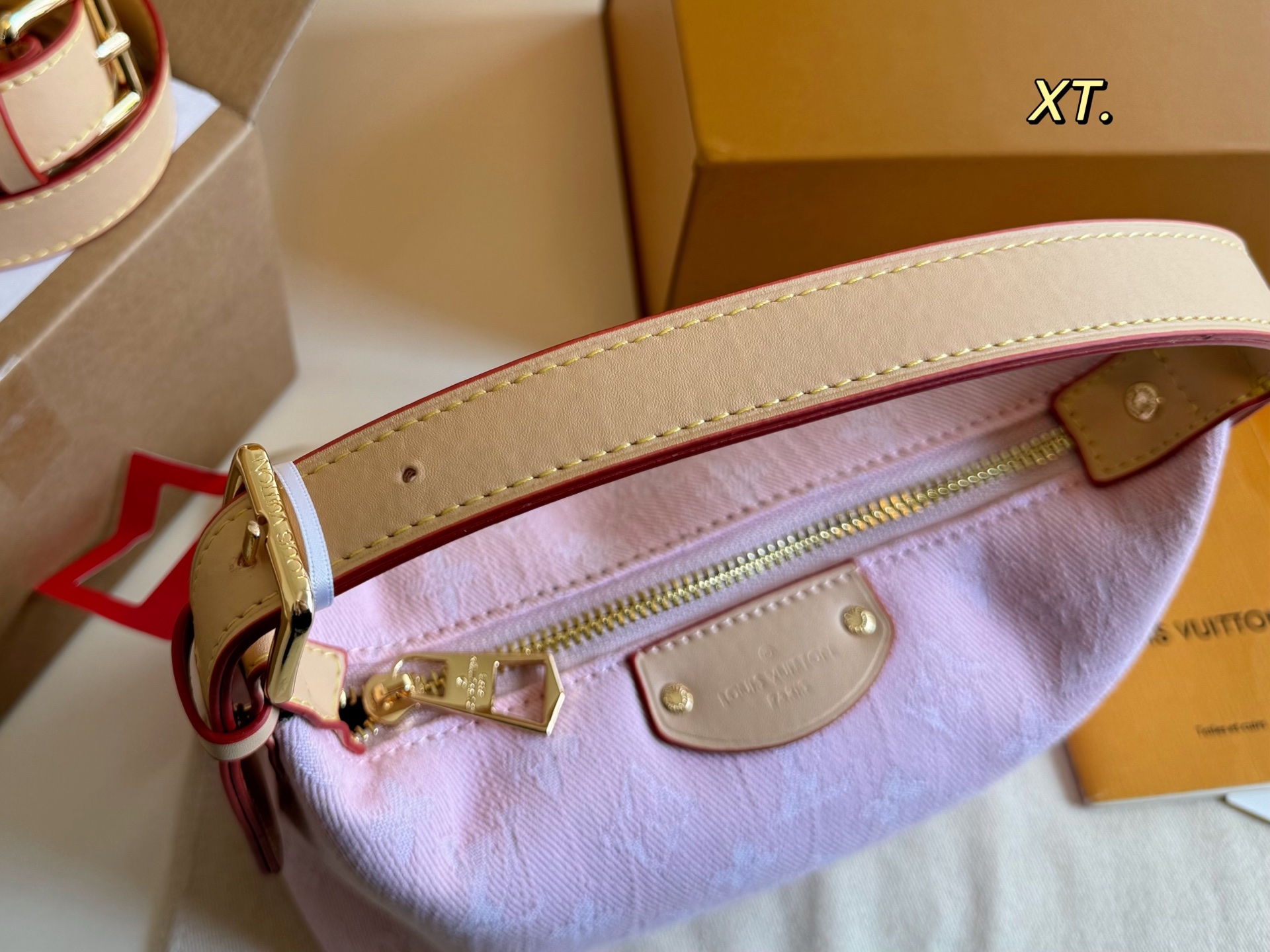 LV new denim lunch box bag