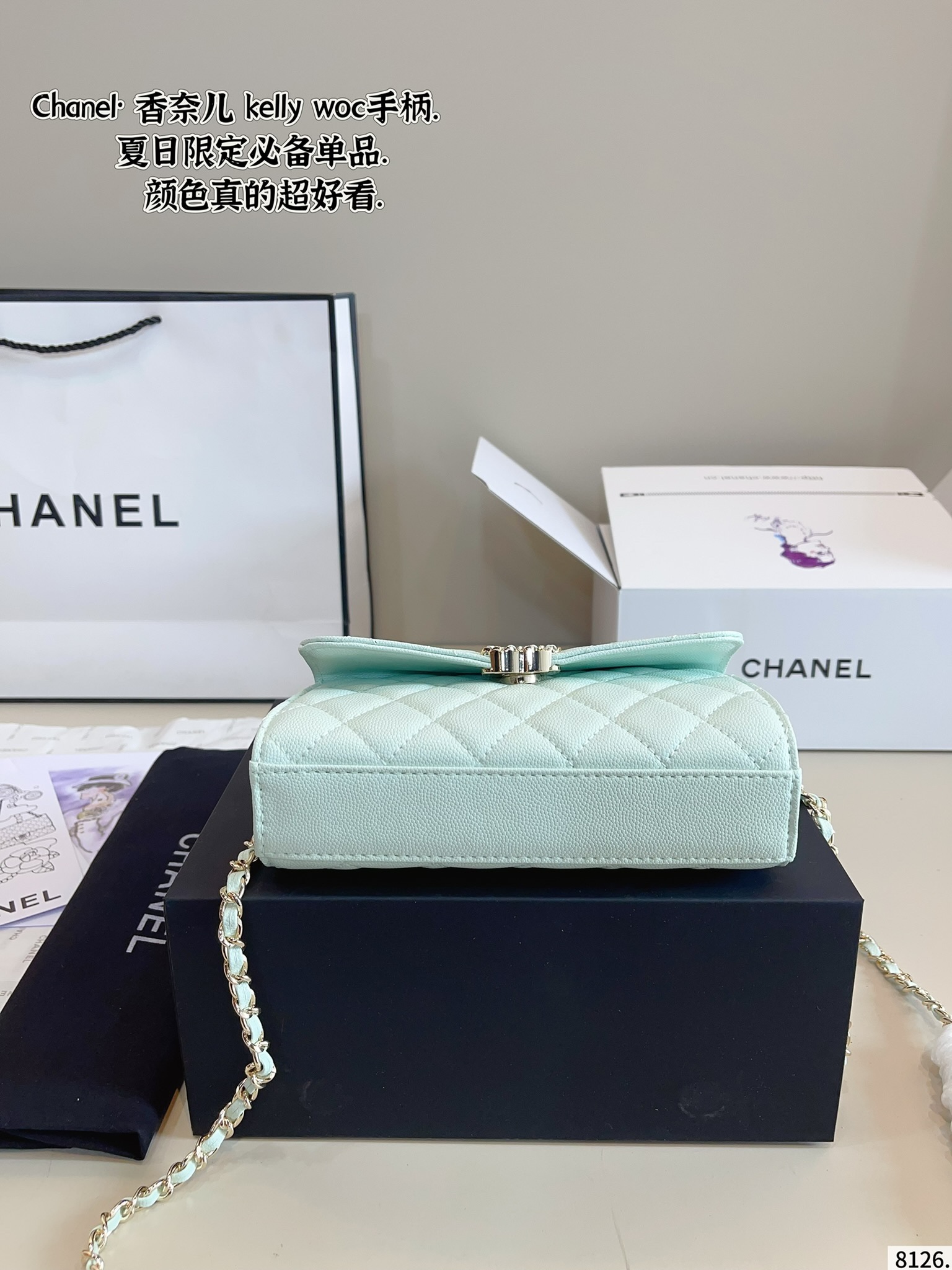 Chanel woc handle kelly bag