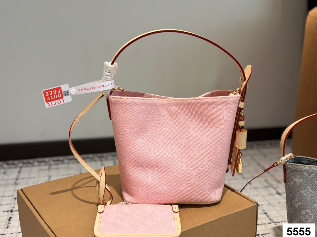 LV denim bucket