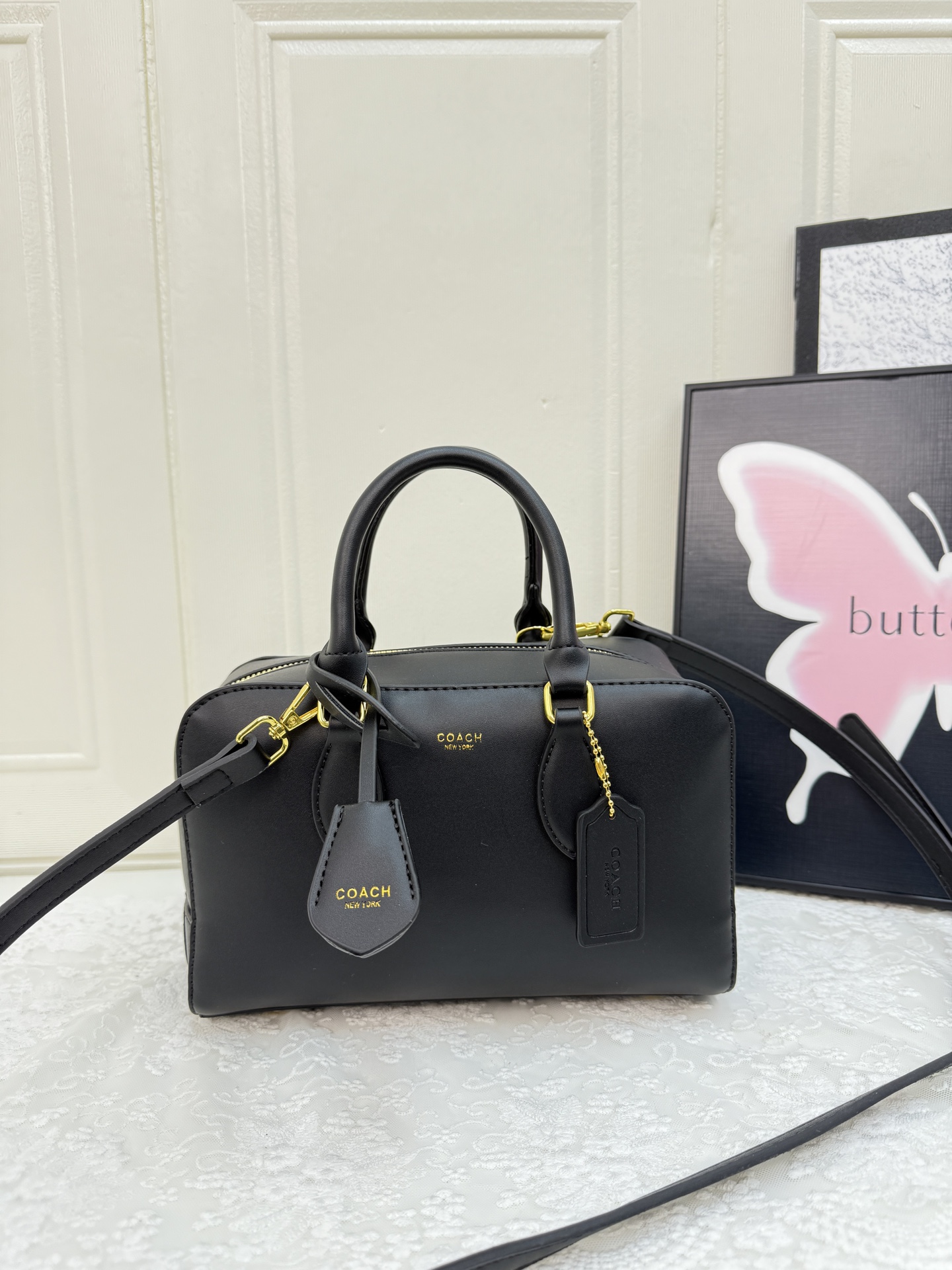 Coach temperament versatile small square bag European and American retro crossbody handbag