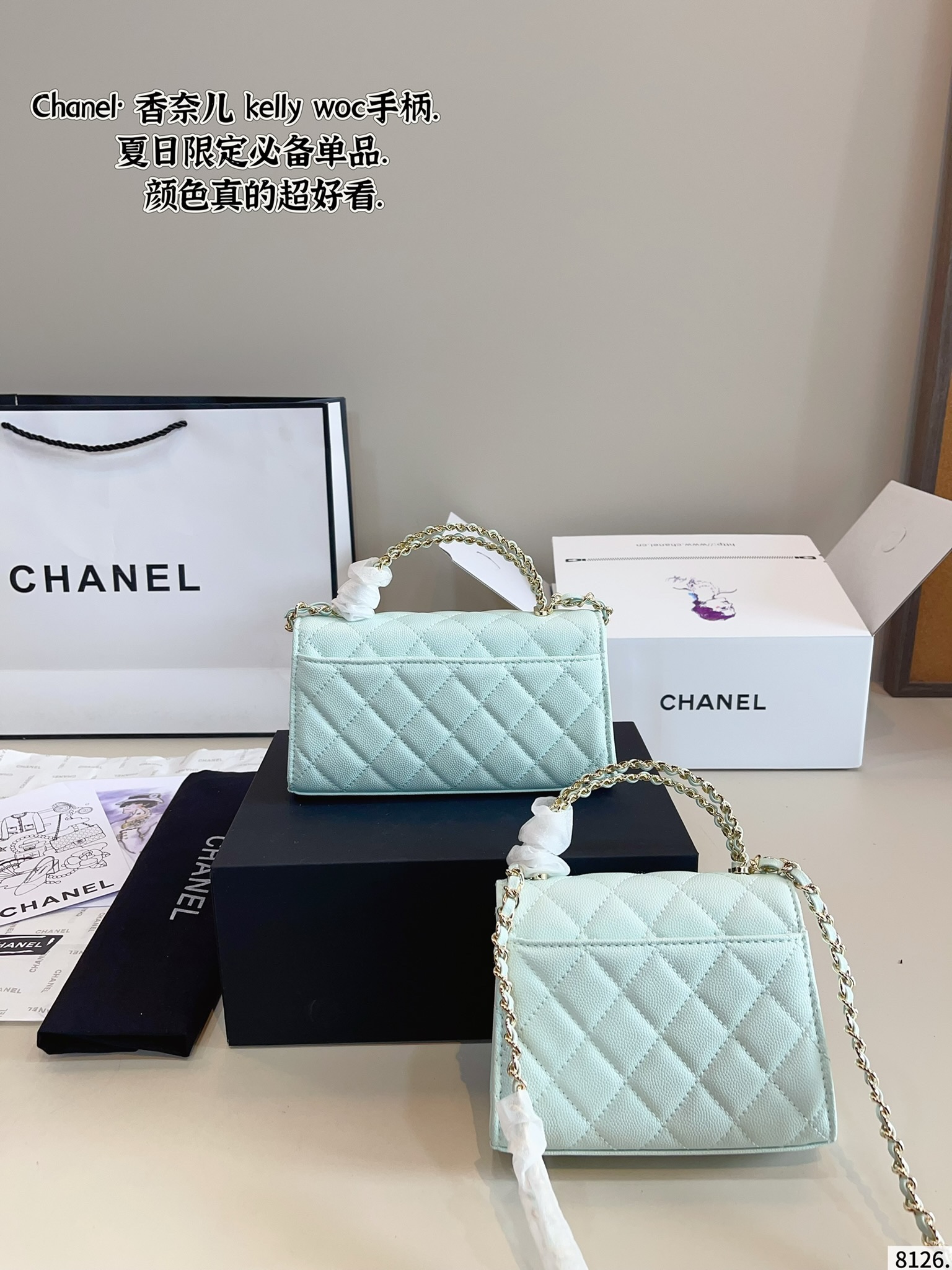 Chanel woc handle kelly bag