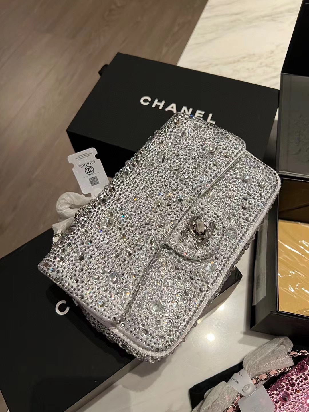 Chanel CF full diamond bag