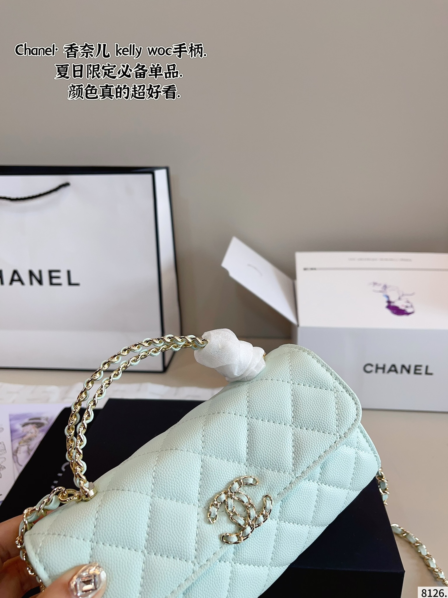 Chanel woc handle kelly bag