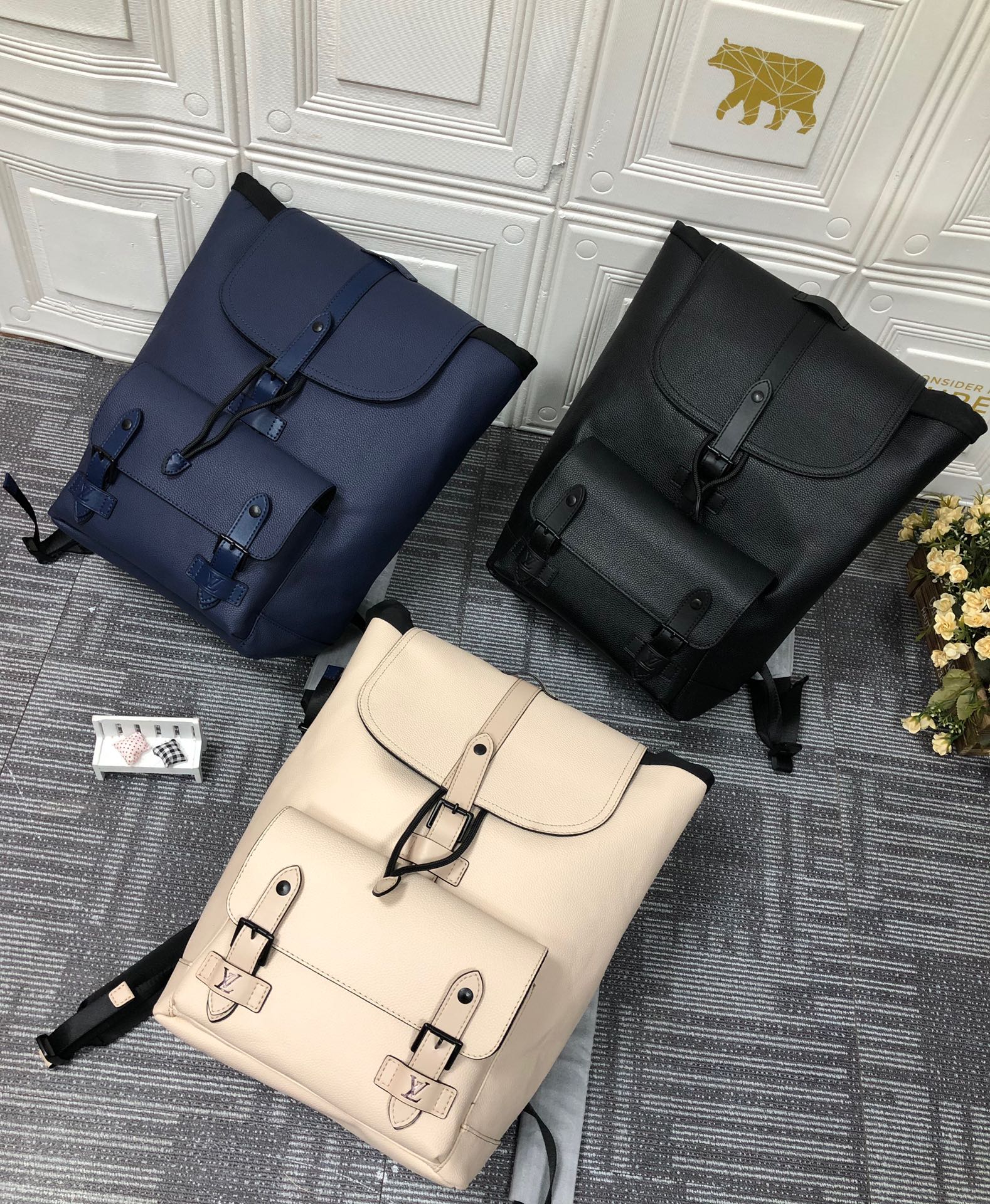 LV Christopher Taurillon shoulder backpack bag