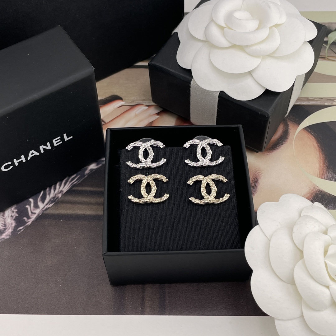 Chanel stud earrings
