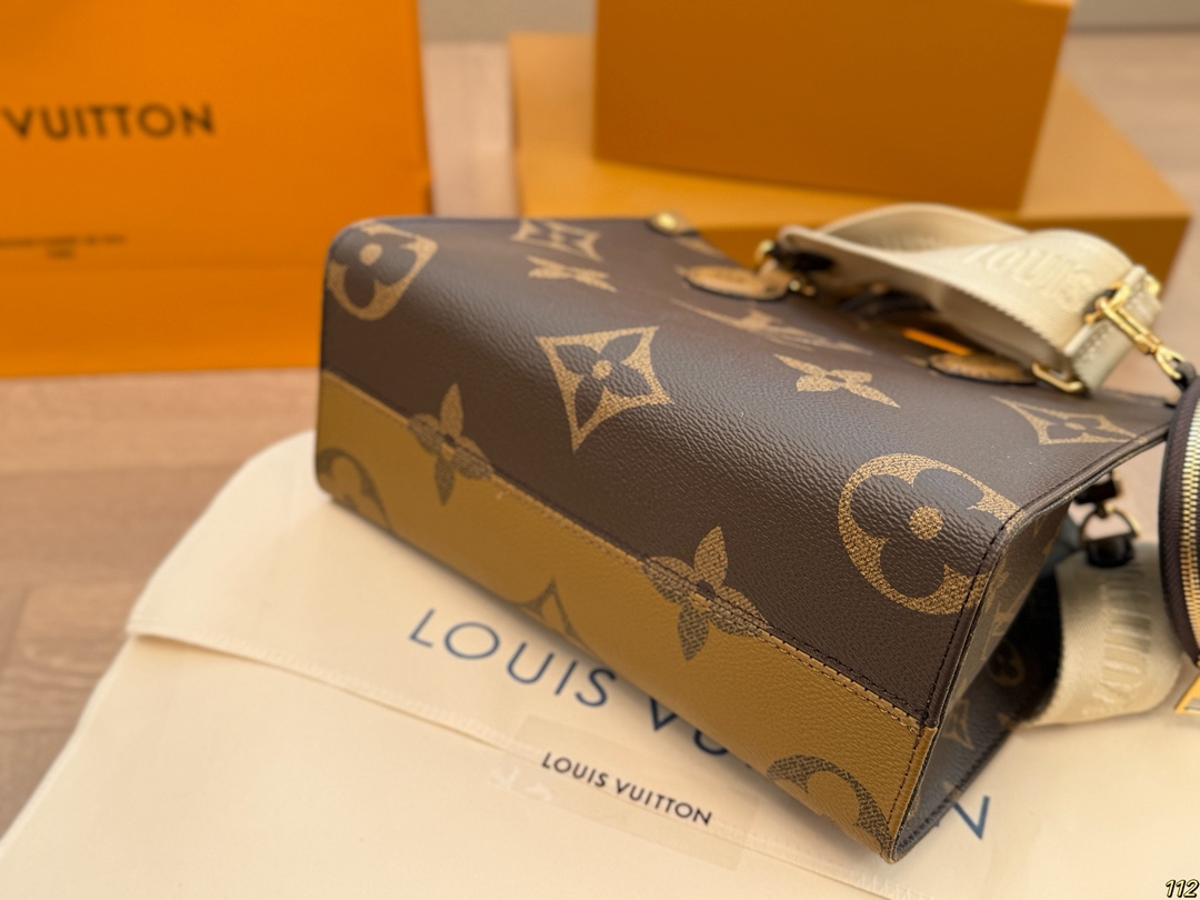 LV onthego shopping bag