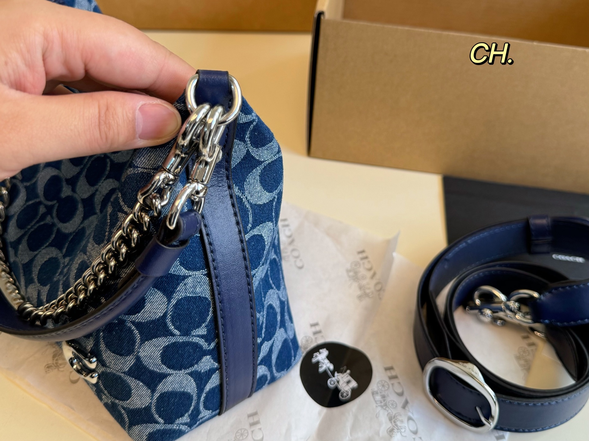 COACH juliet chain underarm bag