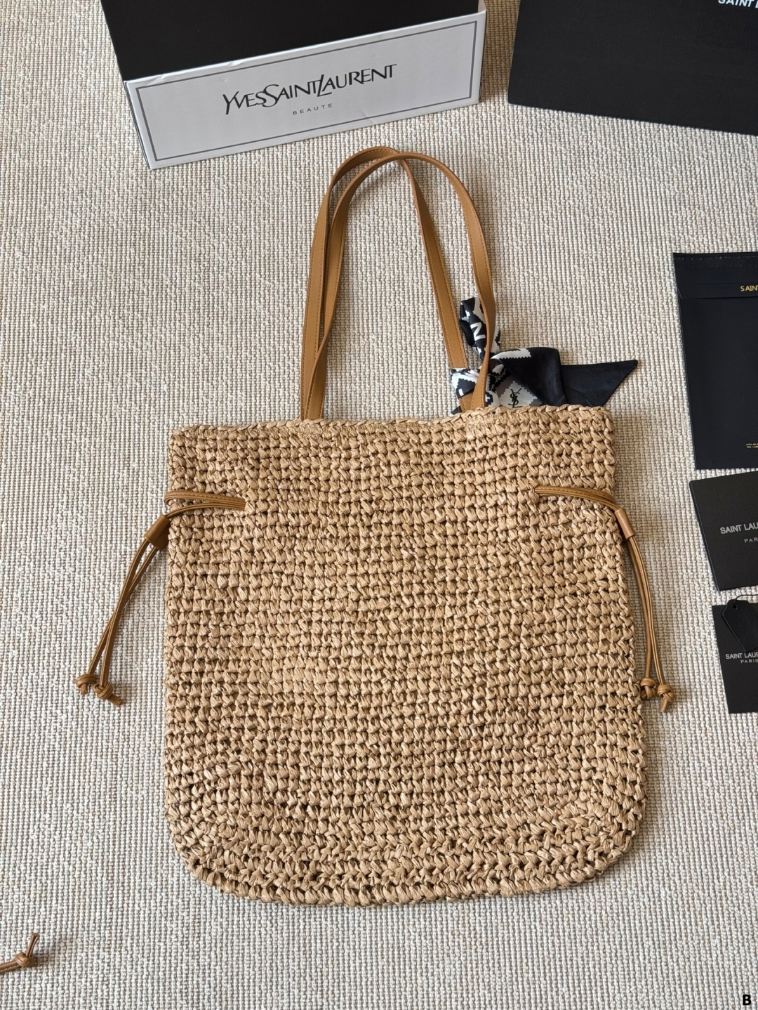 YSL woven tote bag casual and versatile