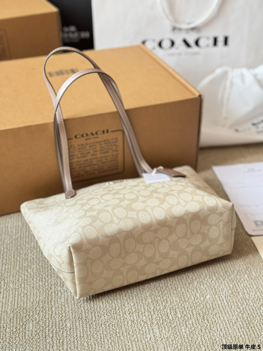 Coach's new Fiona tote bag hand armpit bag