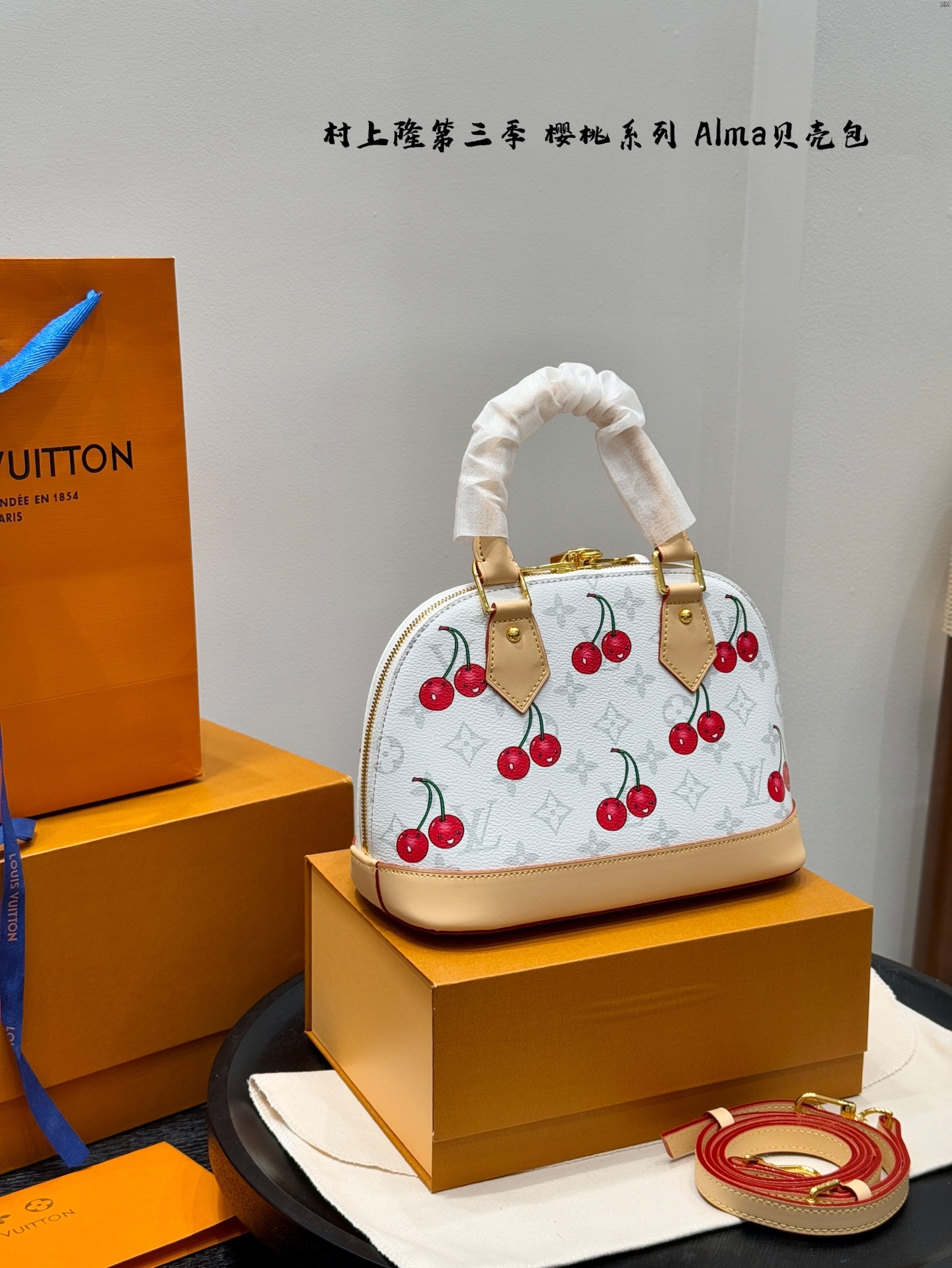 LV alma cherry bag