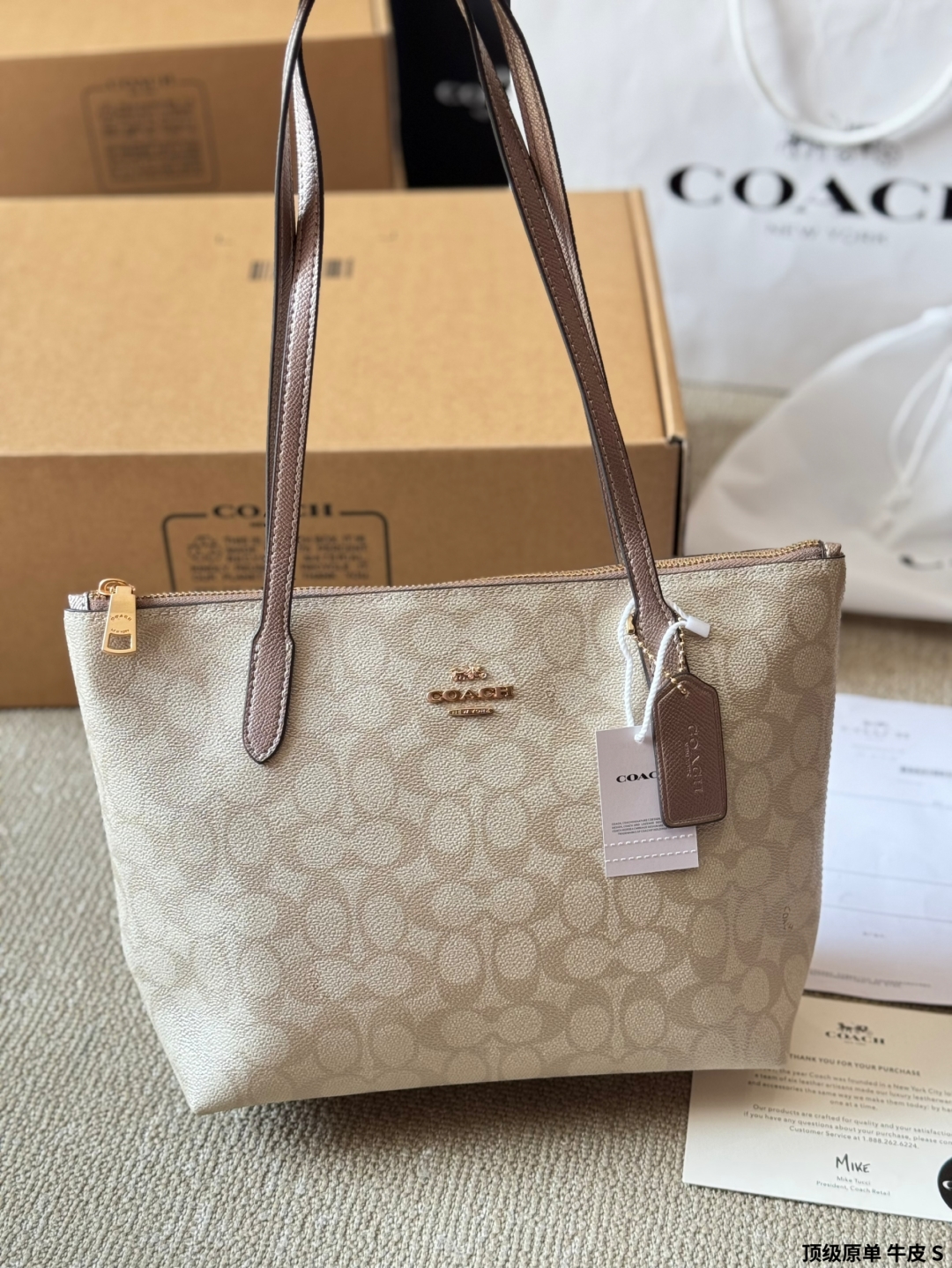 Coach's new Fiona tote bag hand armpit bag
