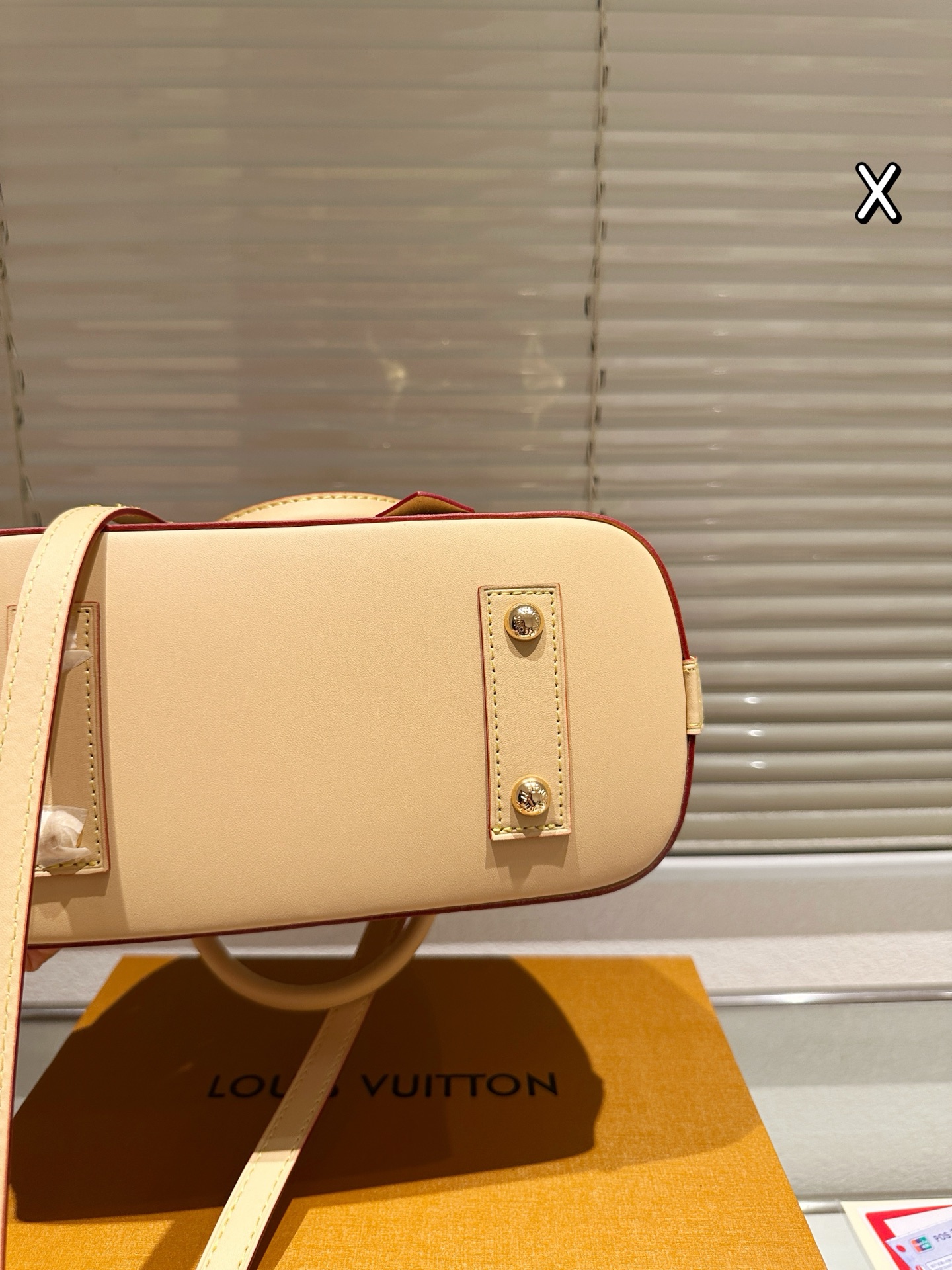 Lv alma bb Cherry printed shell bag