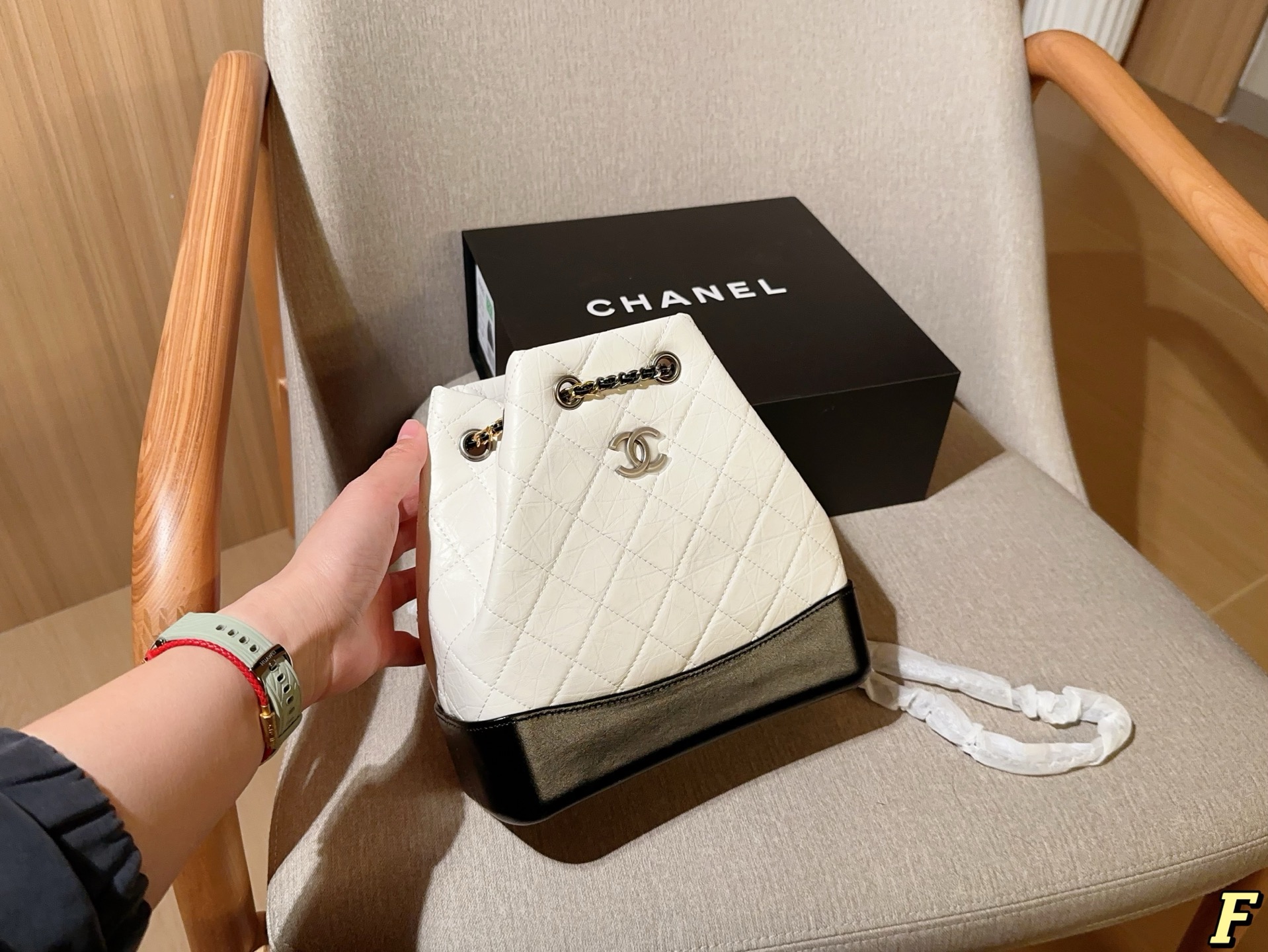 Chanel gabrielle stray pull-out backpack