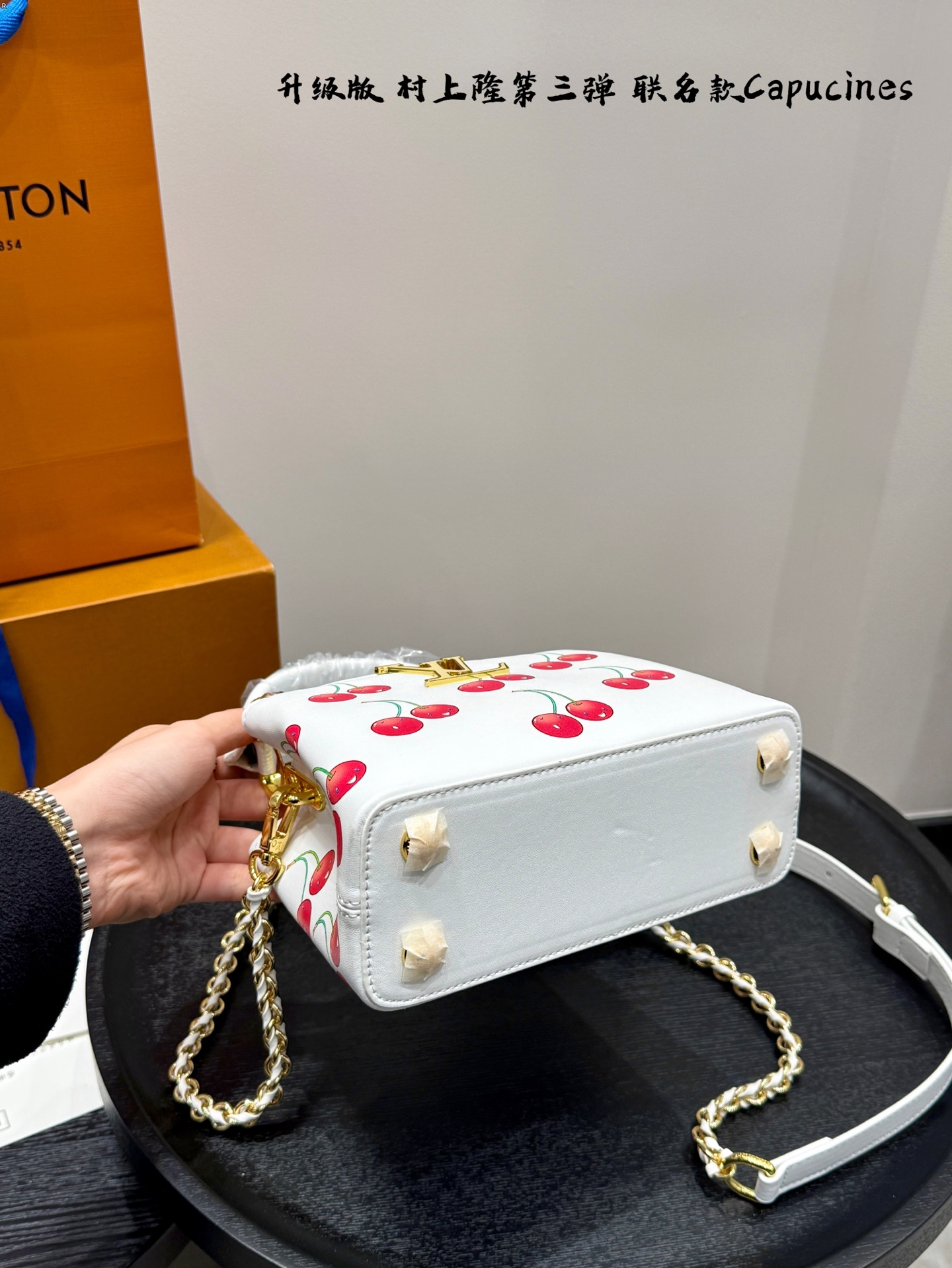 LV capucines cherry handbag