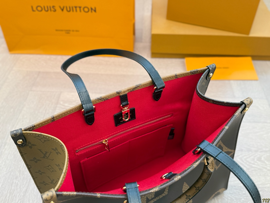 LV onthego shopping bag