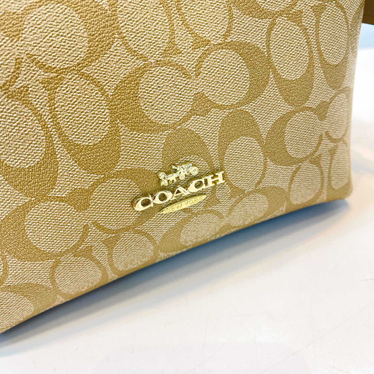 Coach Crescent Underarm Bag Crossbody Handbag Presbyopic Zipper Women's Bag