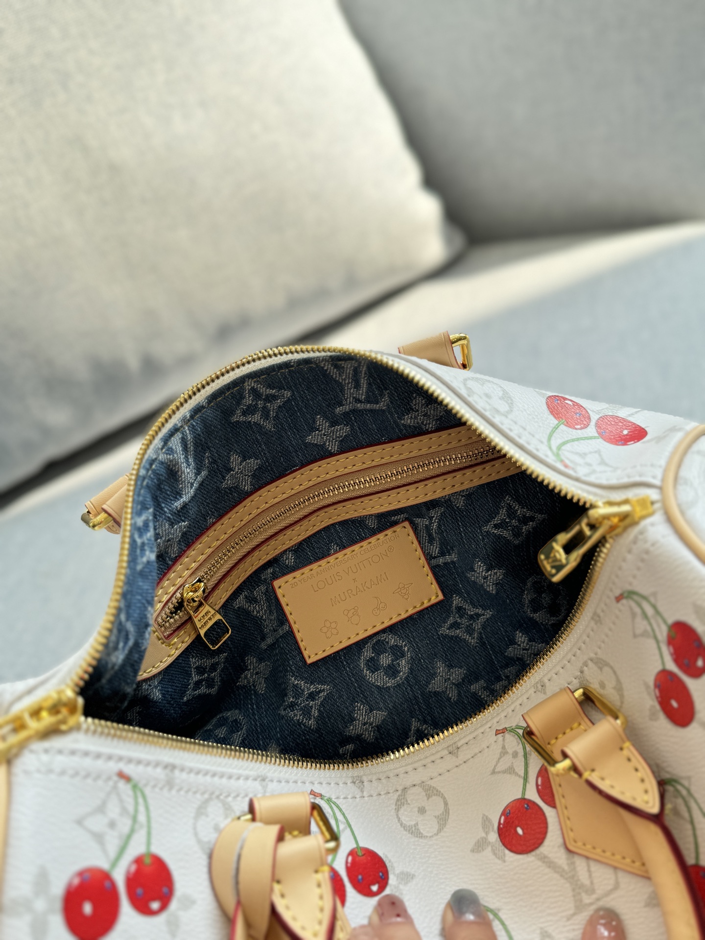 LV xTakashi Murakami cherry Pillowcase