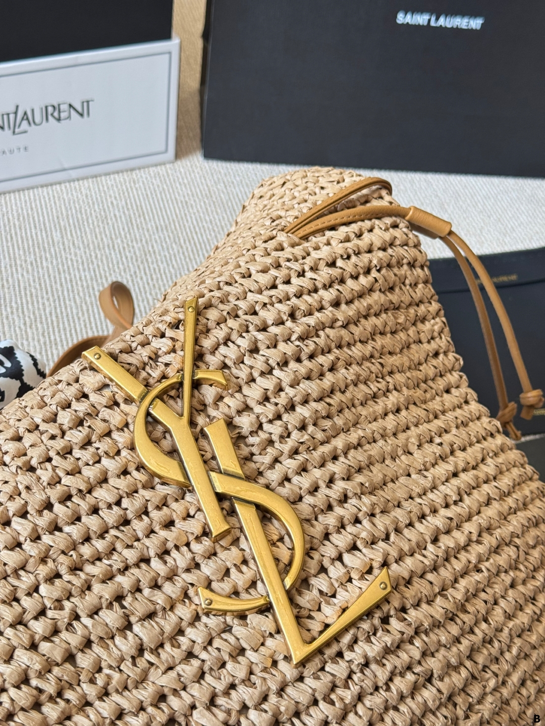 YSL woven tote bag casual and versatile