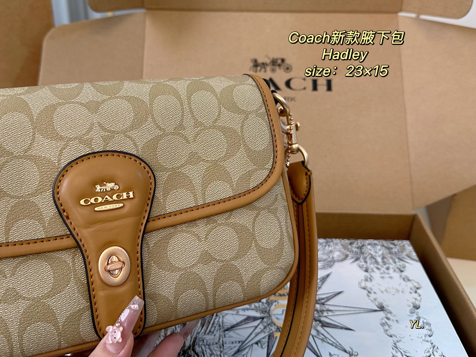 COACH new Hadley underarm bag