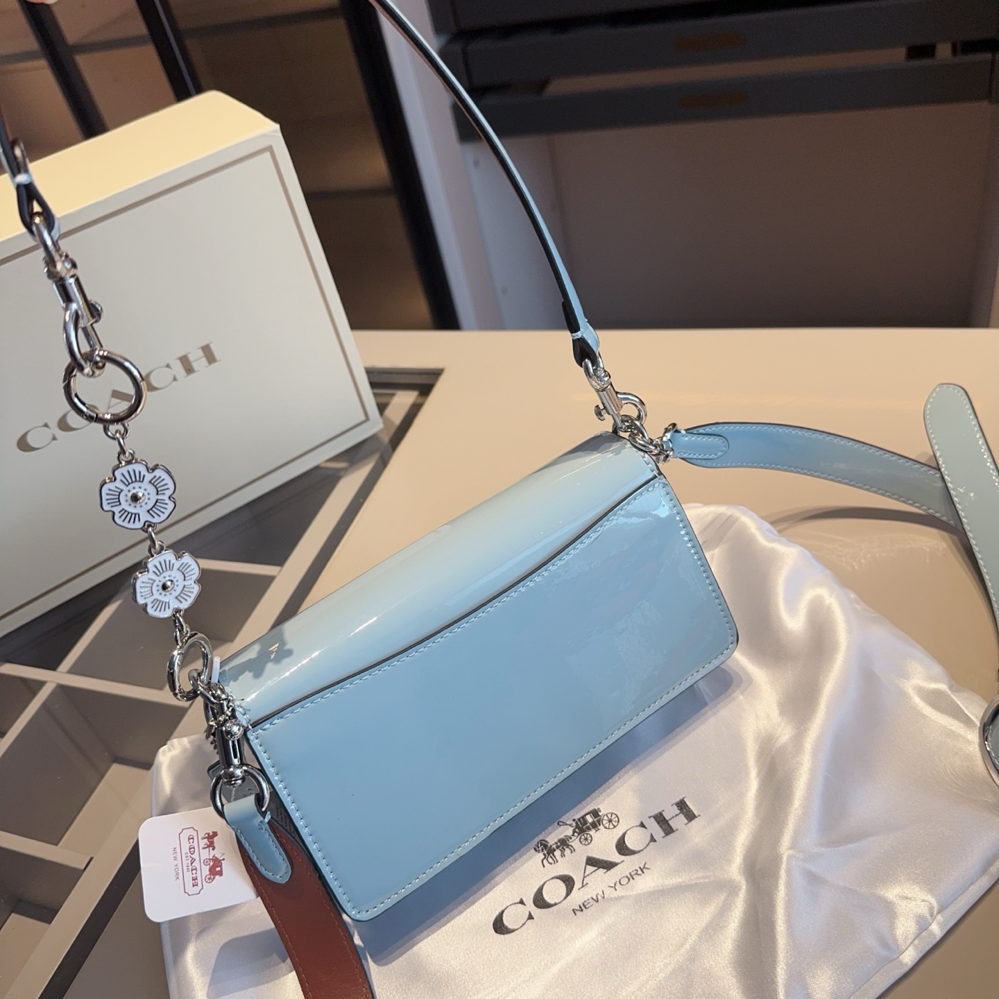 Coach's new patent leather embossed Dionysus bag tall version