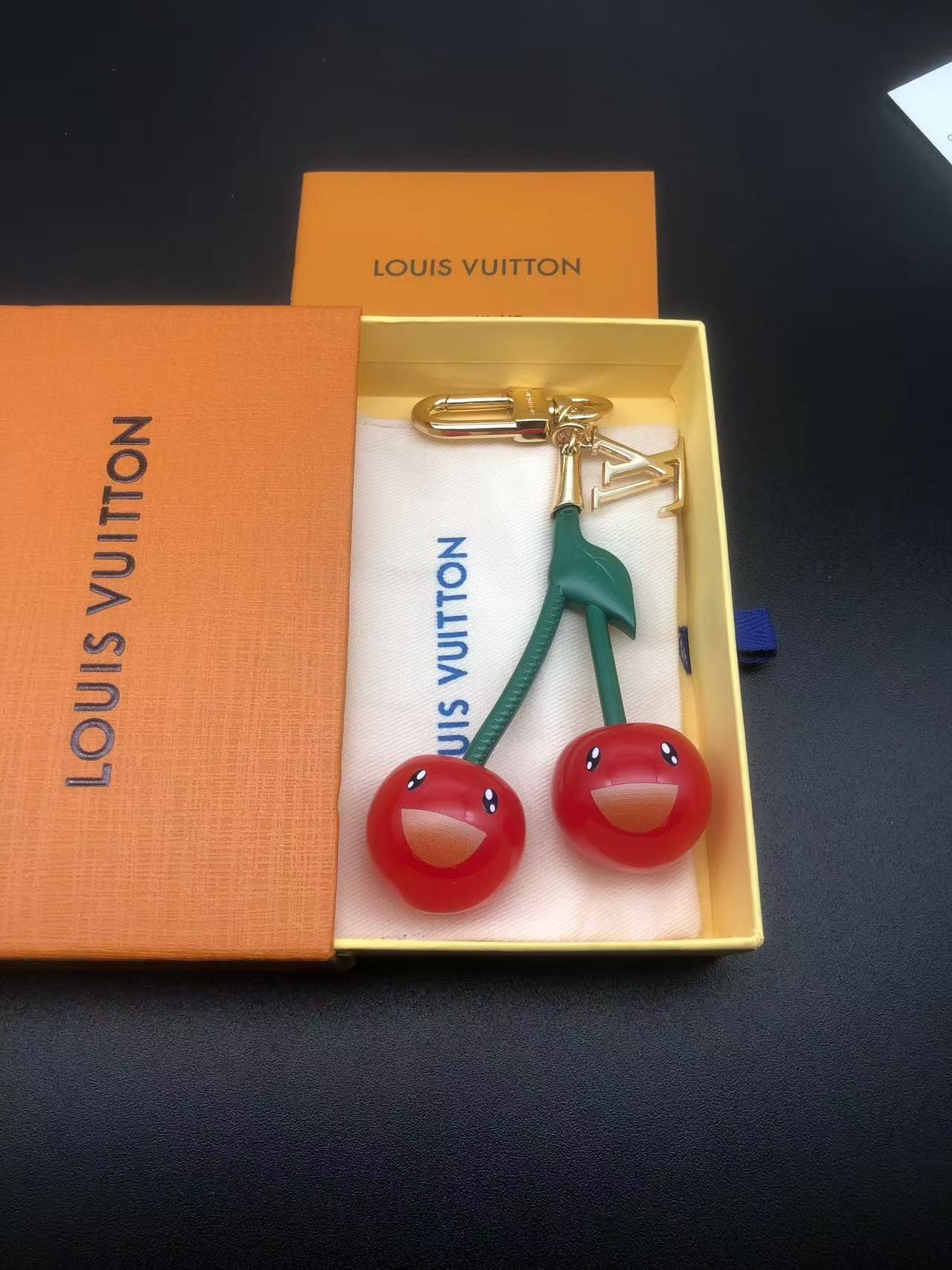 LV cherry bag pendant