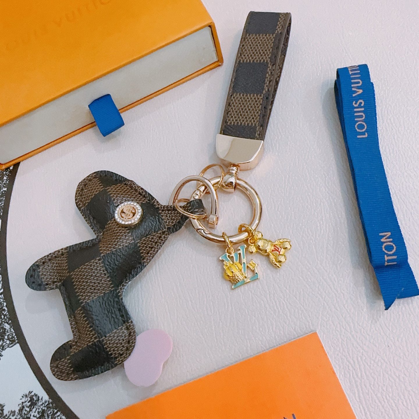 LV keychain bag buckle