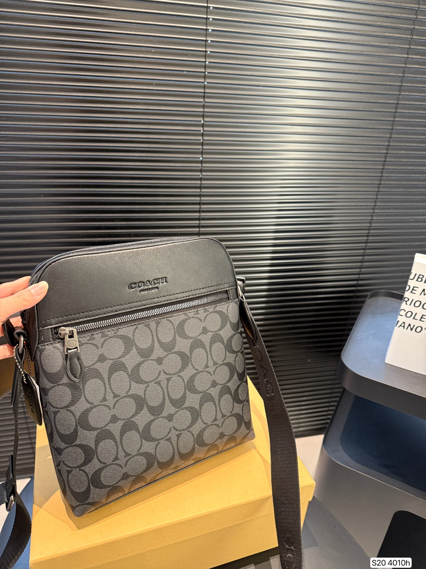 Coach men's shoulder crossbody bag