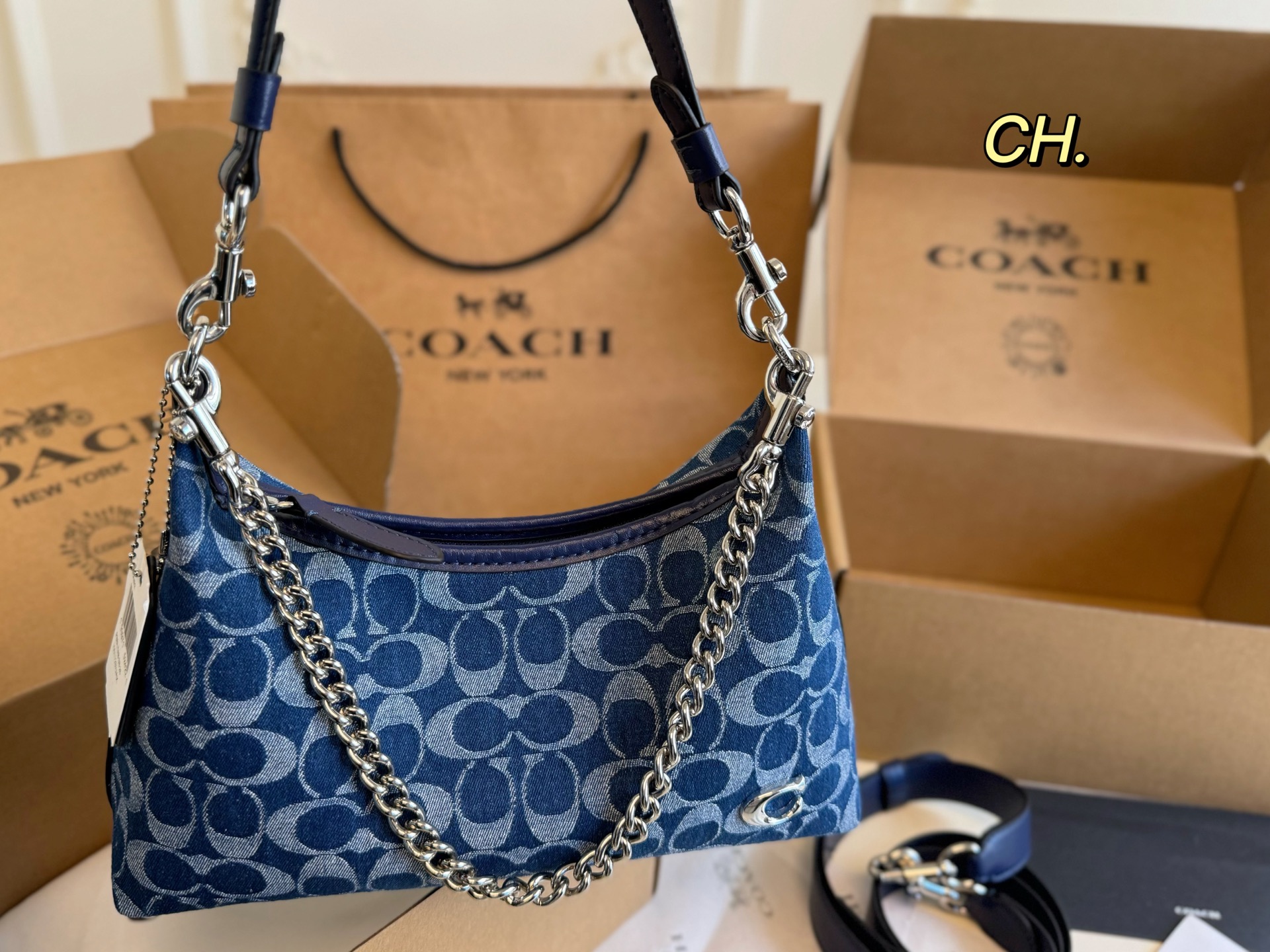 COACH juliet chain underarm bag