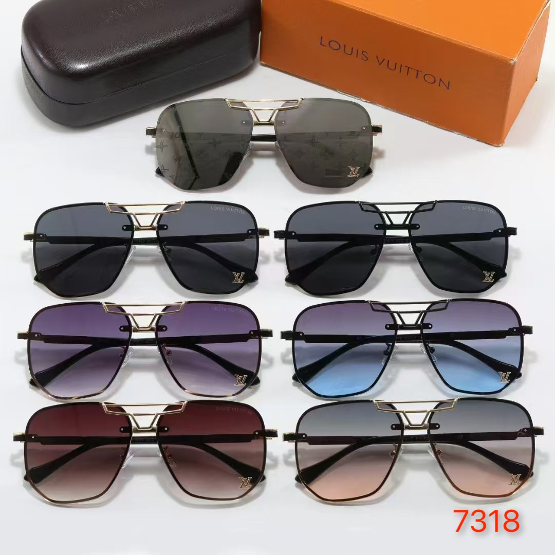 LV sunglasses are slim and versatile