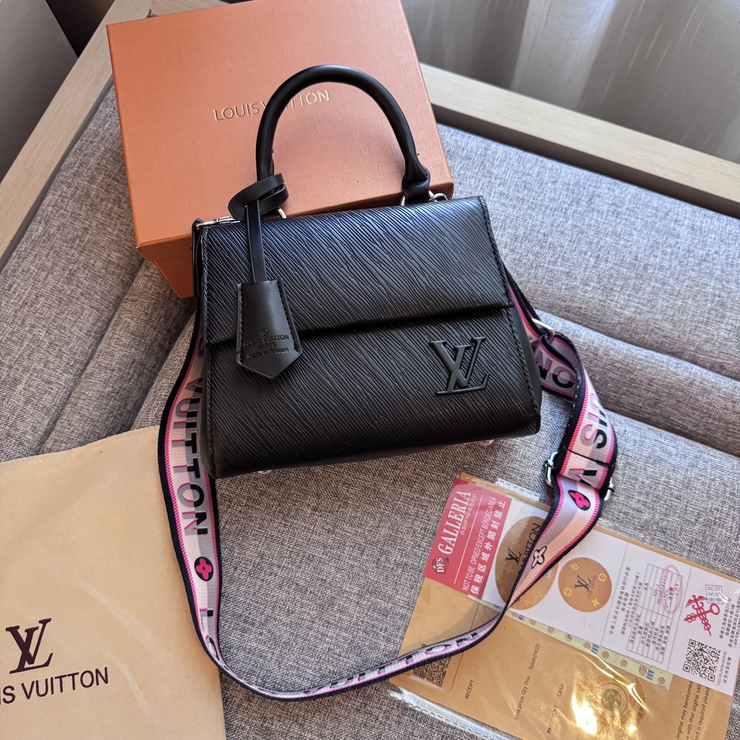 Louis Vuitton water ripple bag hand crossbody bag