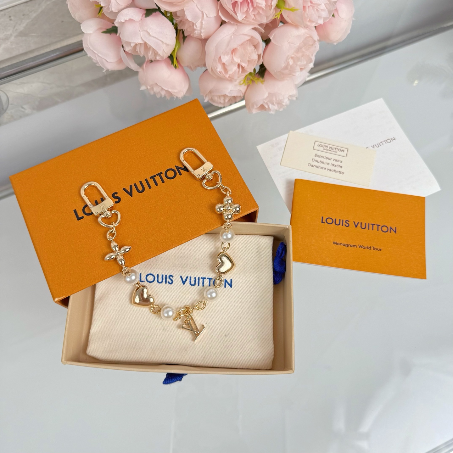 LV bag chain chain bag pendant