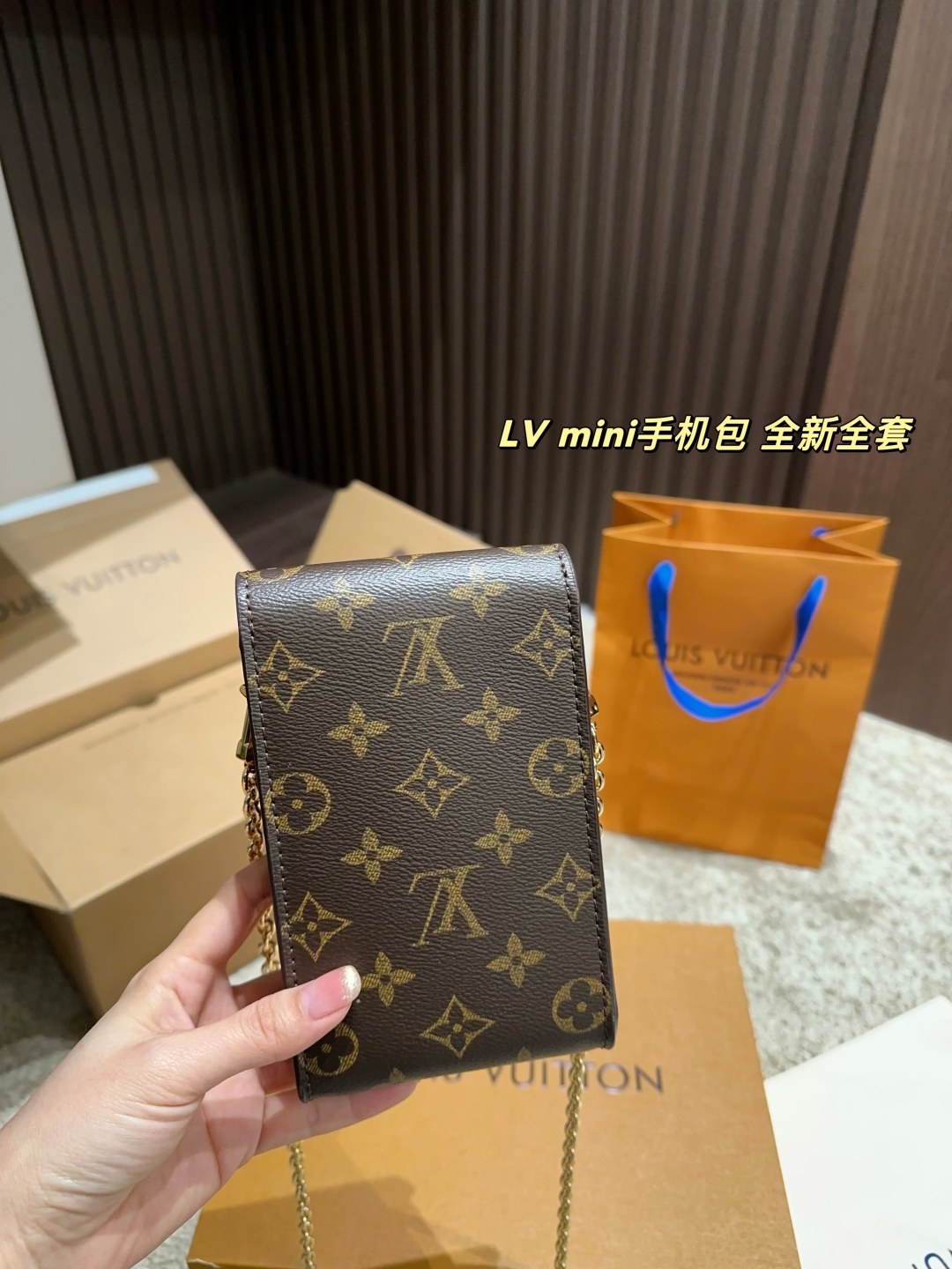 LV mini mobile phone bag