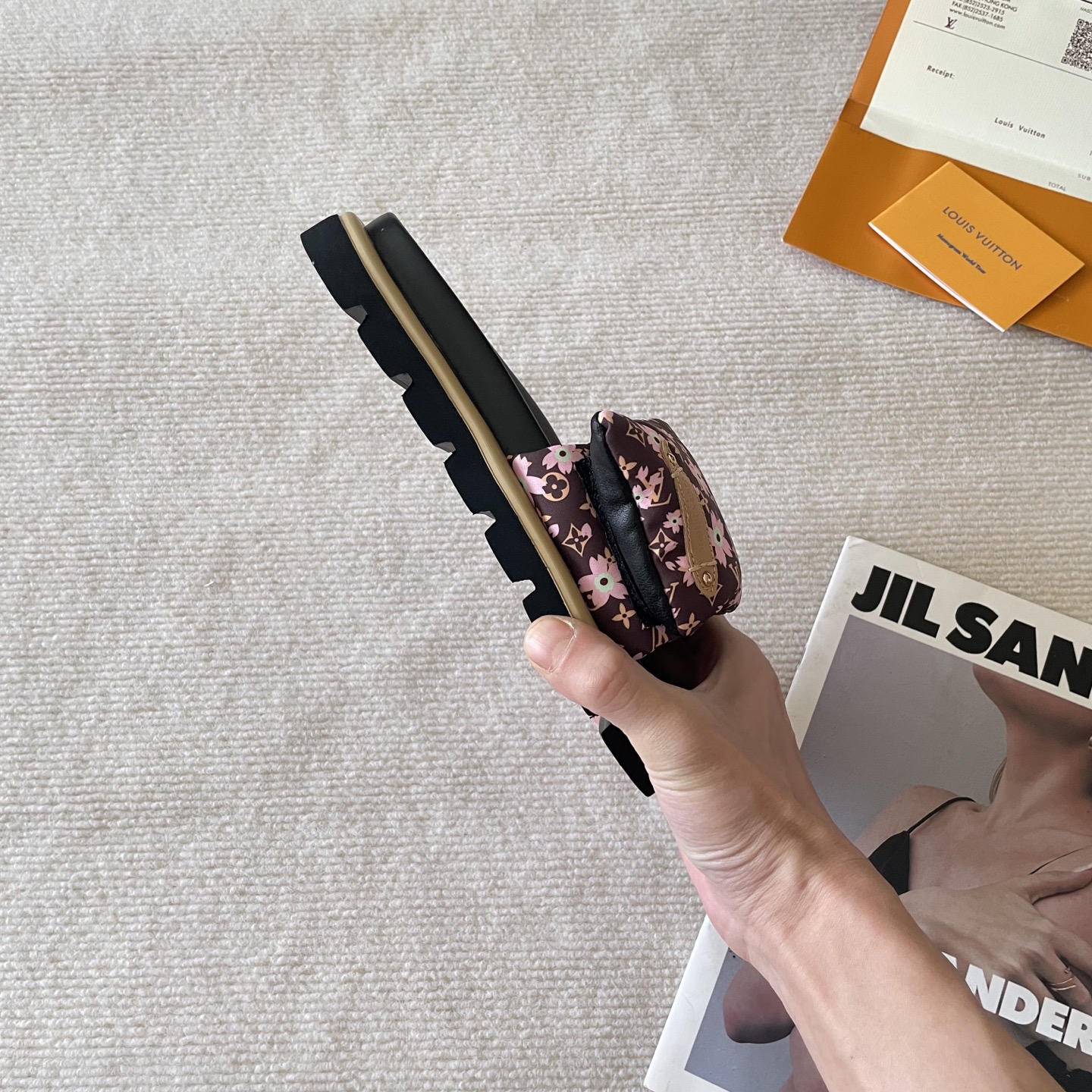 LV Early Spring Letter Buckle Sandals