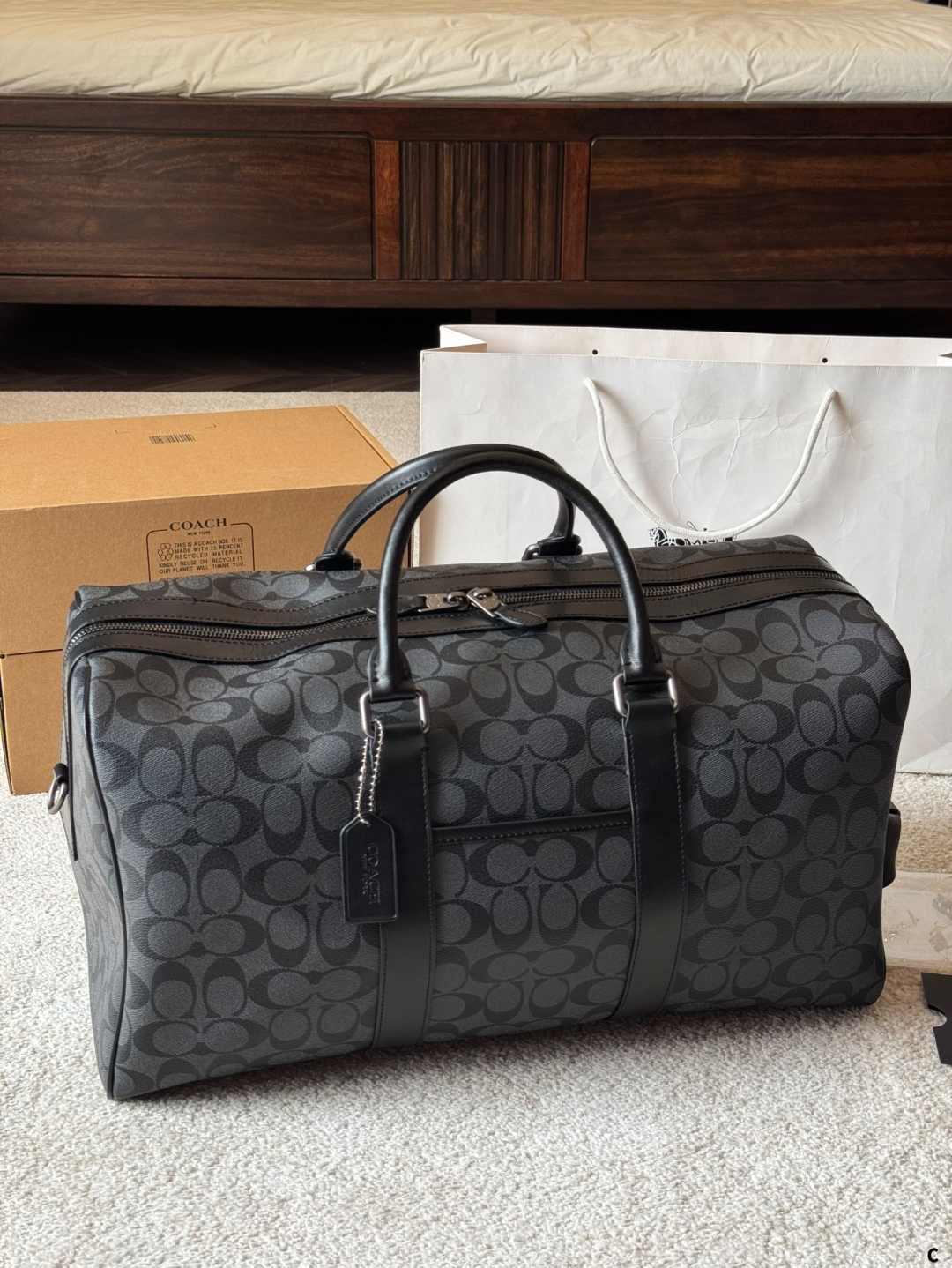 coach men's versatile travel bag