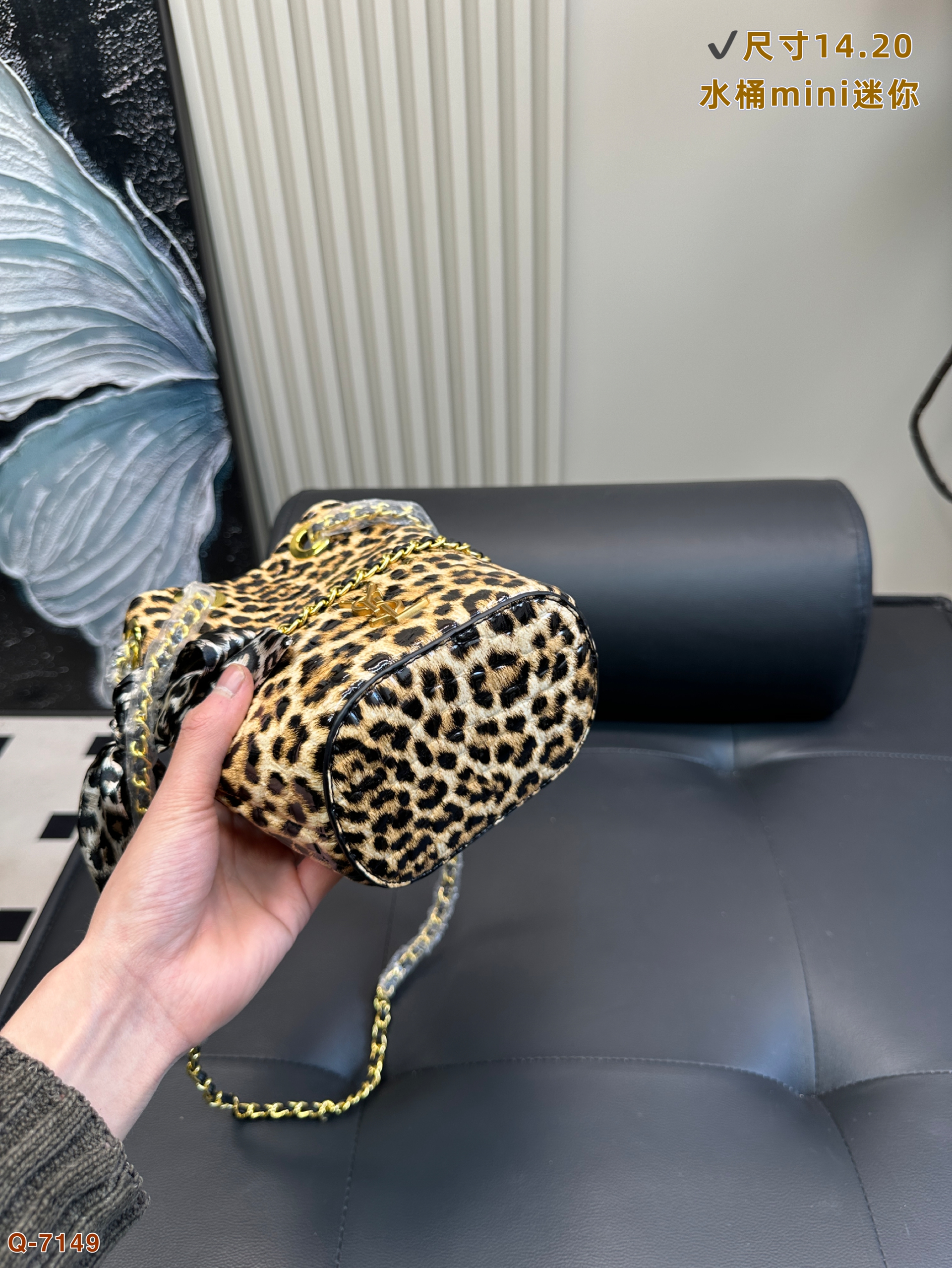 YSL Mini canoe bucket bag