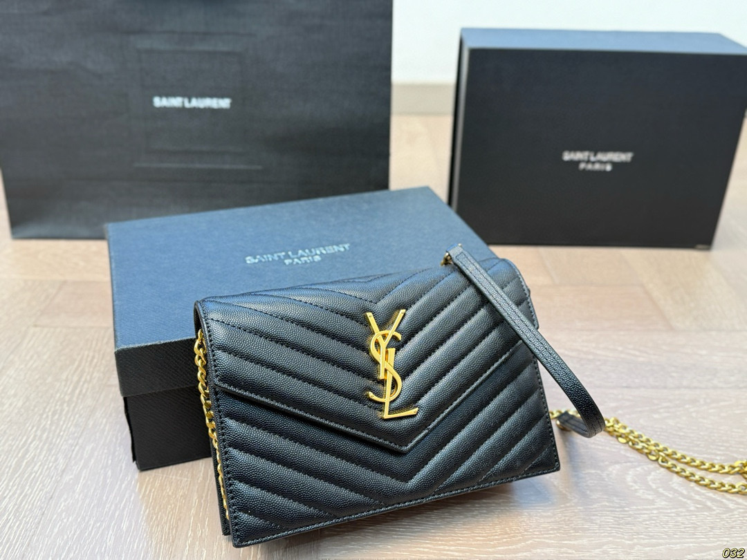 YSL envelope chain crossbody bag