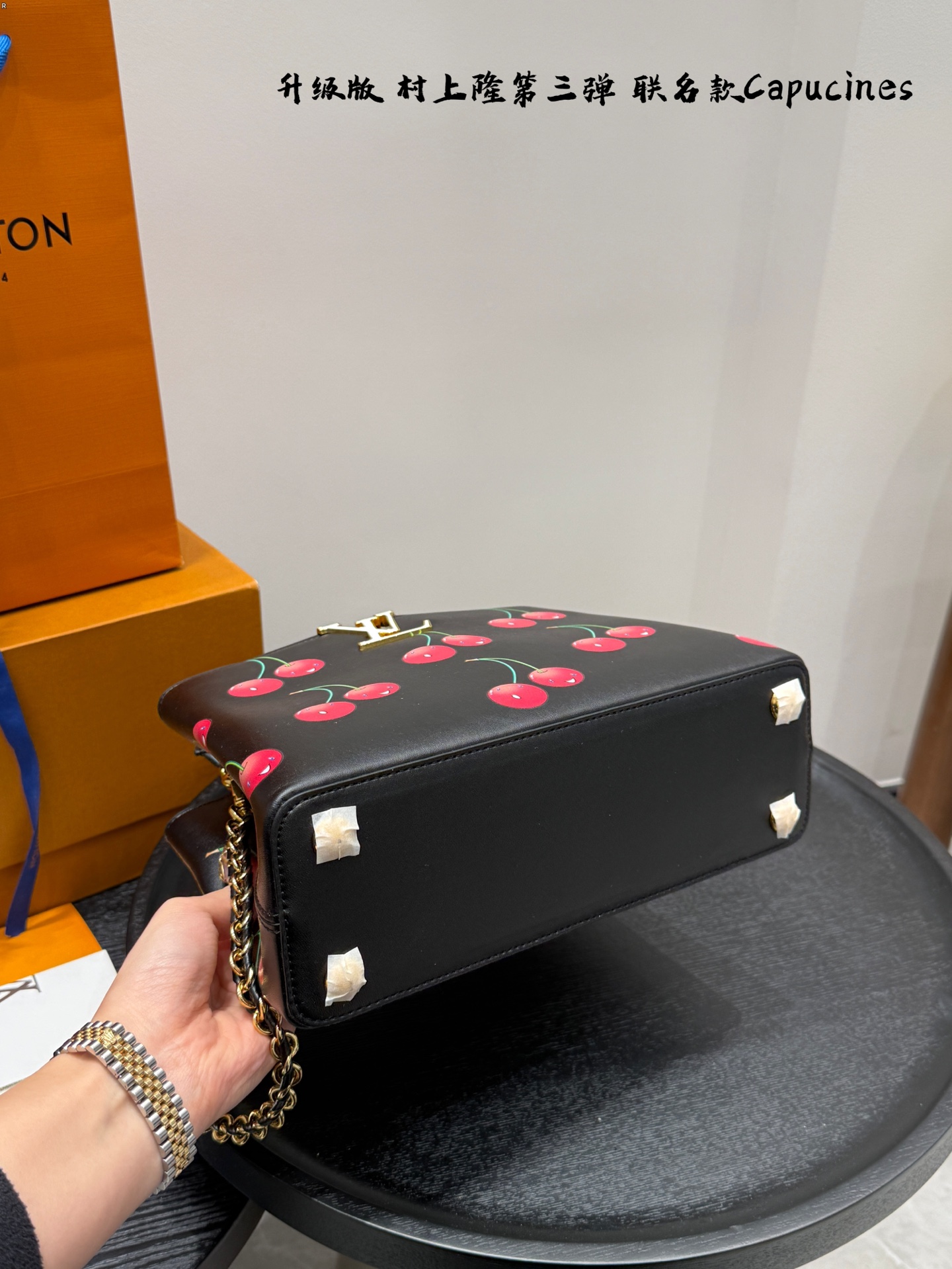 LV capucines cherry handbag