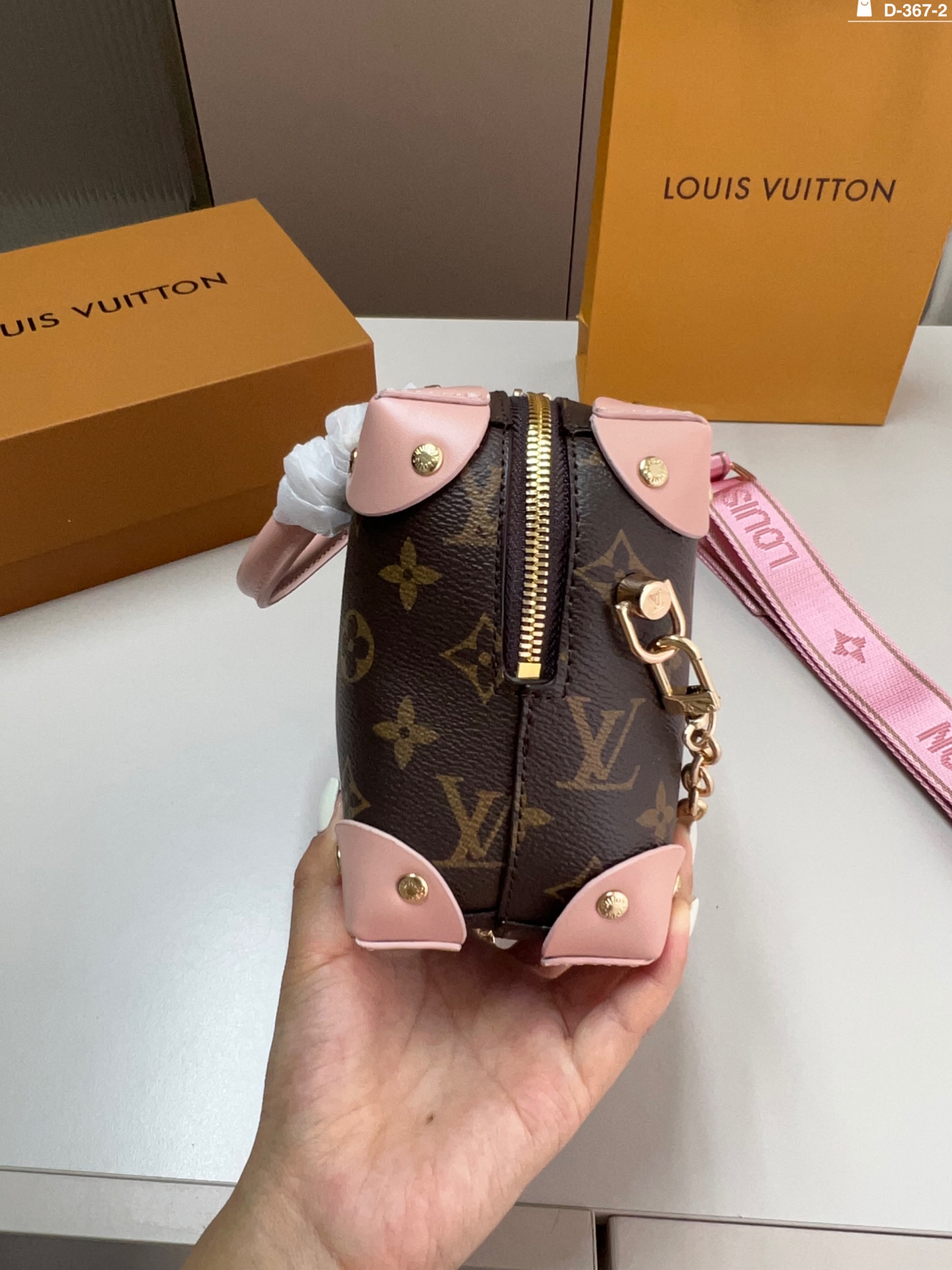 LV soft box handbag