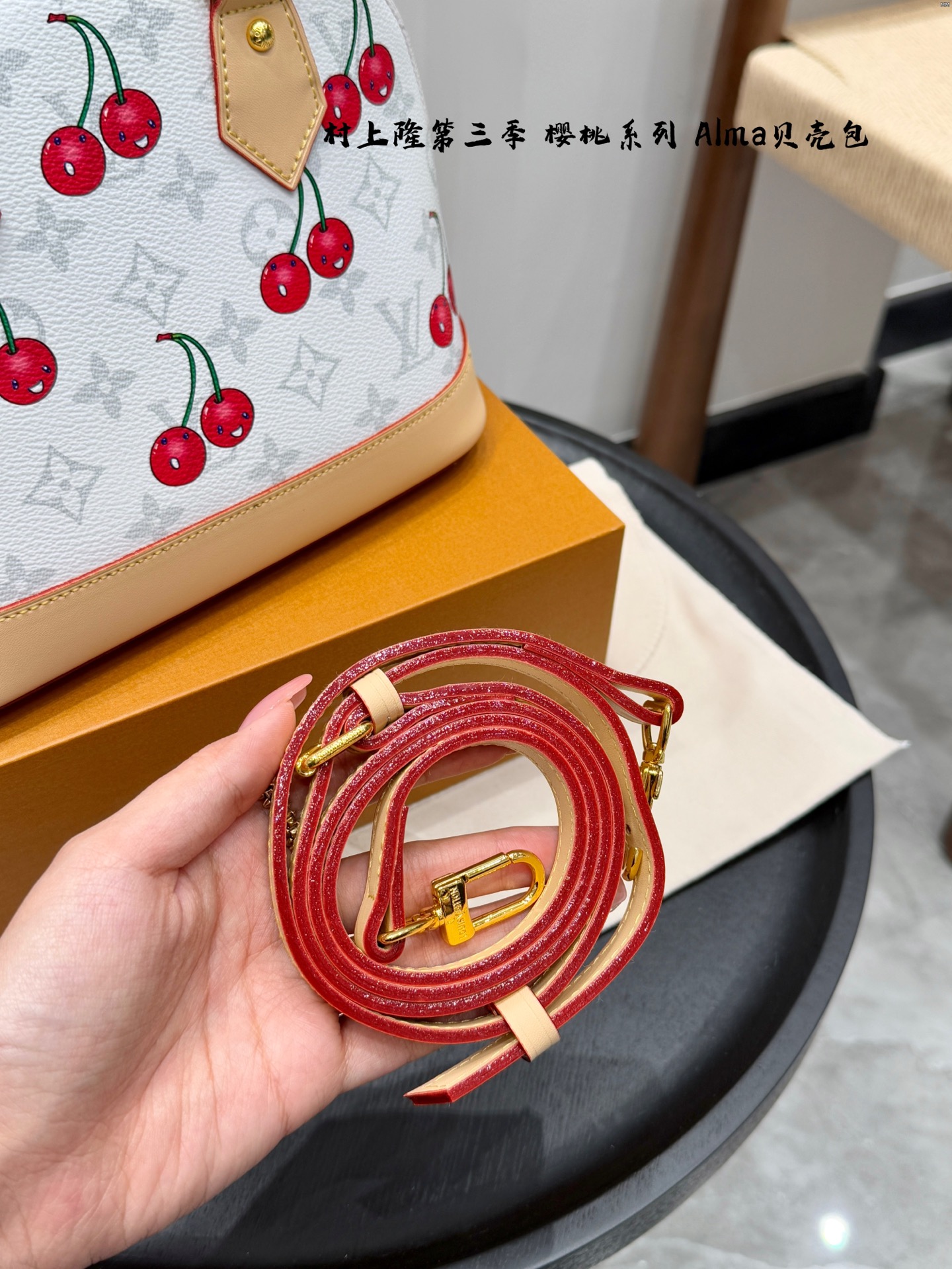 LV alma cherry bag