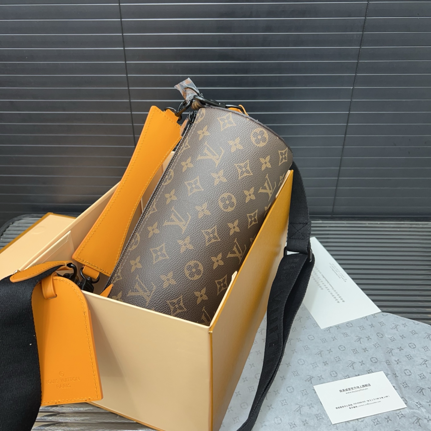Louis vuitton monogram cylindrical bag