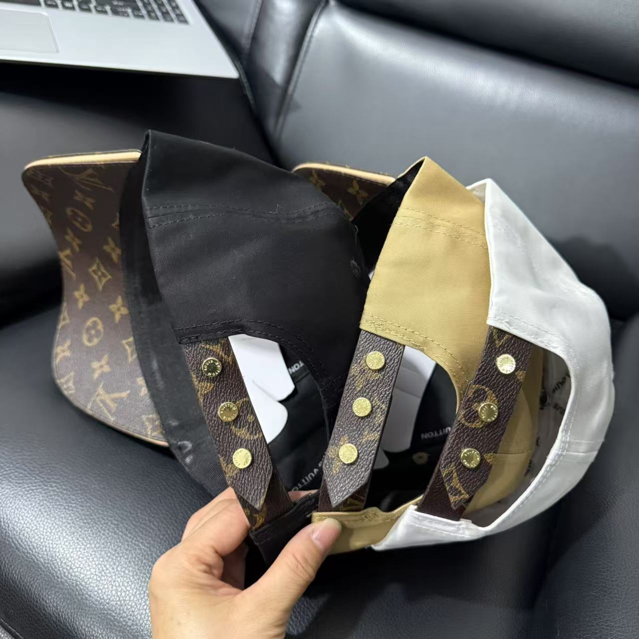 LV patchwork fashion baseball cap