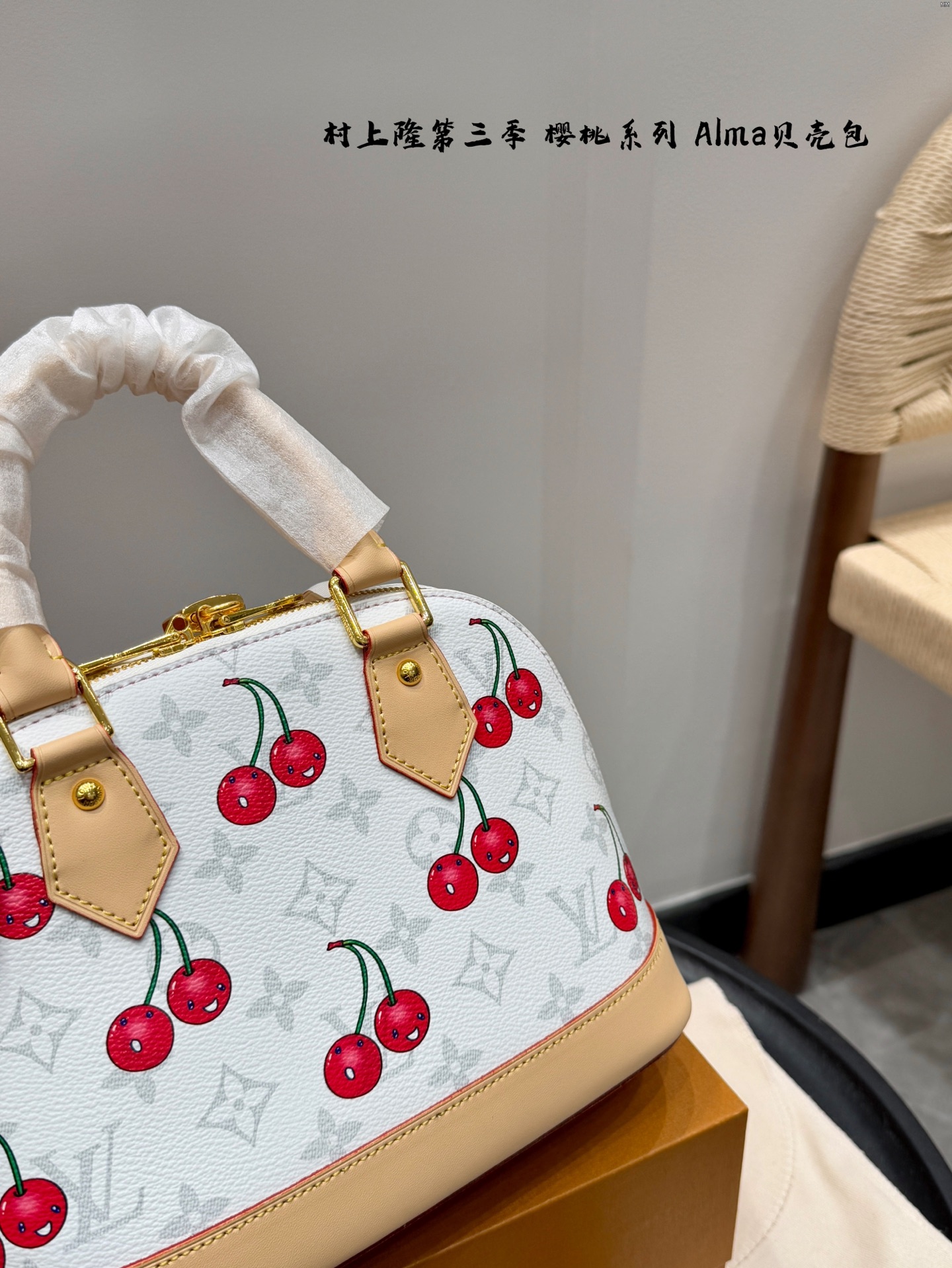 LV alma cherry bag