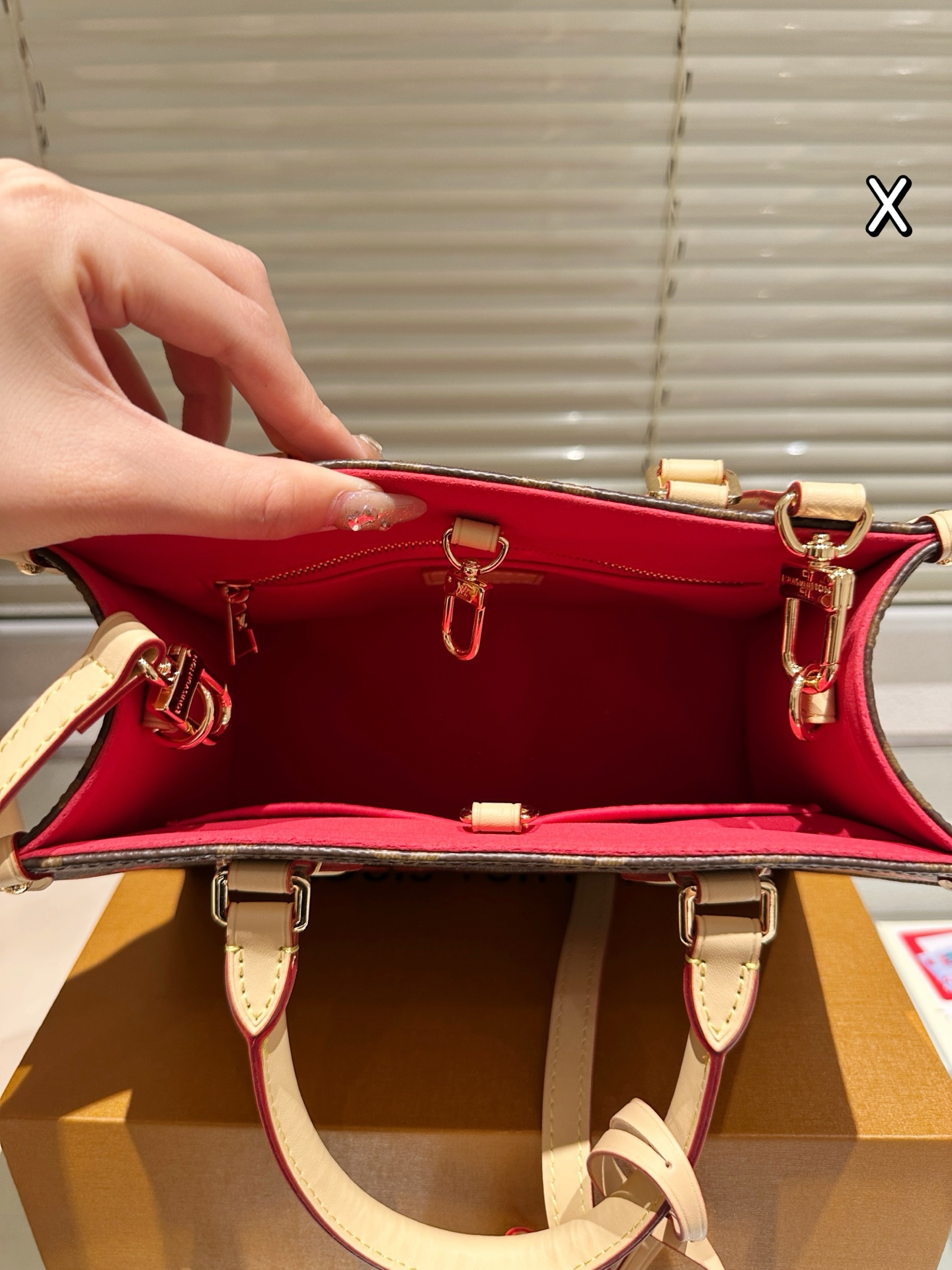 LV Onthego cherry print bag