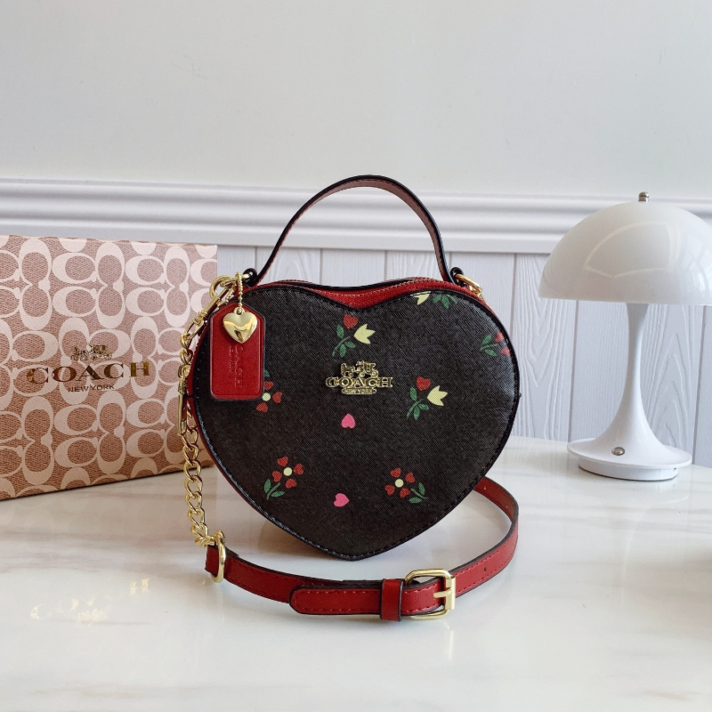 Coach Heart Color Shoulder Crossbody Bag