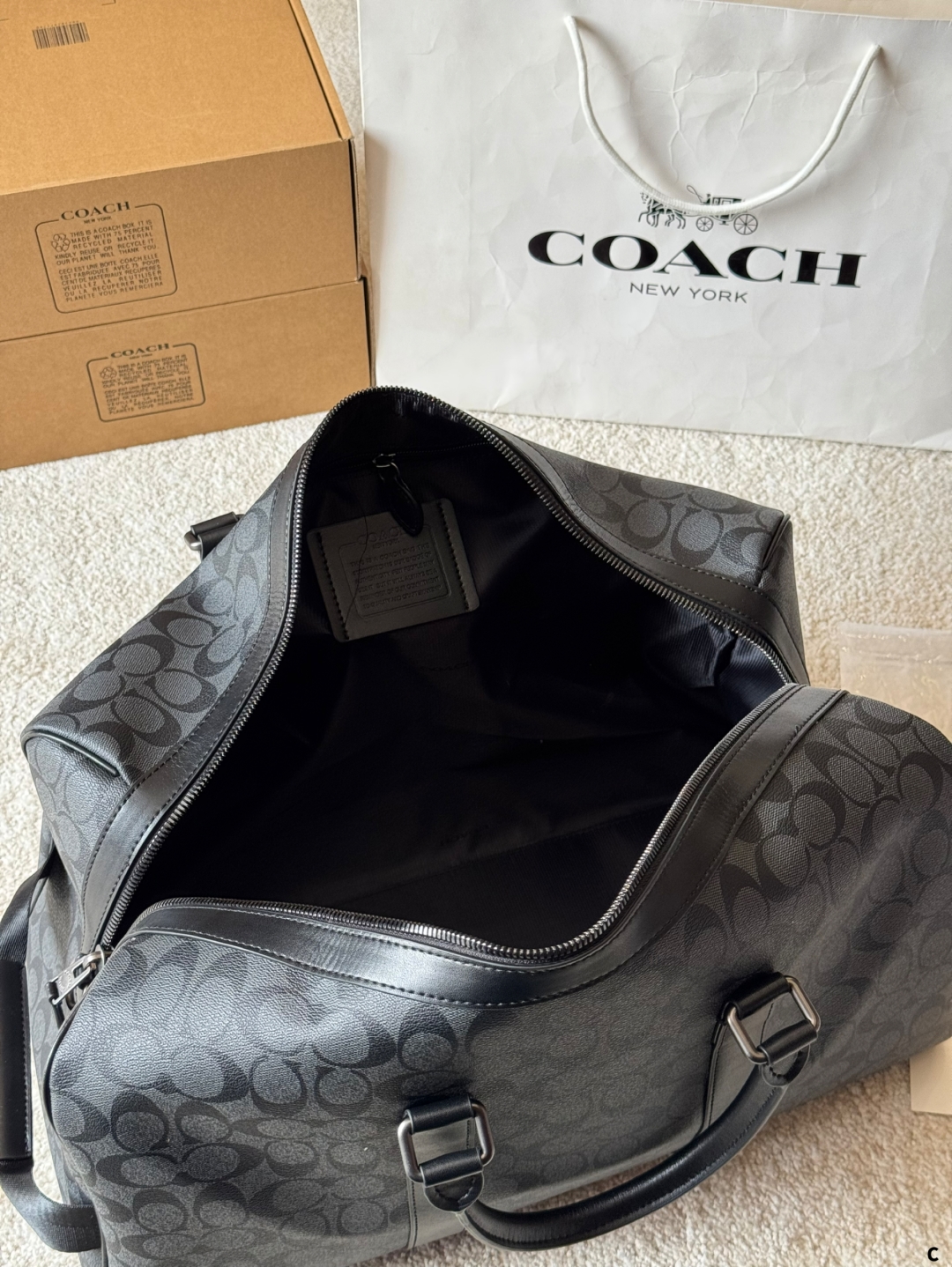 coach men's versatile travel bag