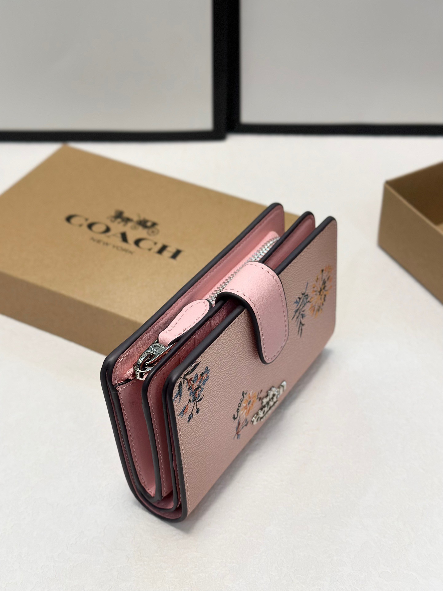 Coach Printed Card Holder Wallet