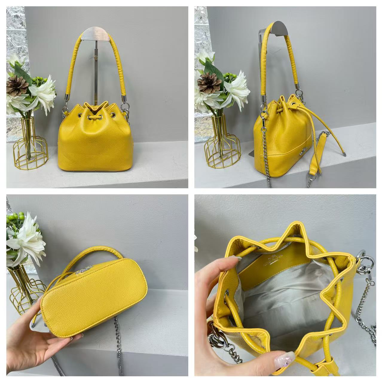 Coach Retro Casual Crossbody Women's Bag Bucket Bag Simple Shoulder Bag Handbag