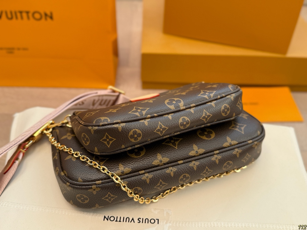 LV three-in-one mahjong bag